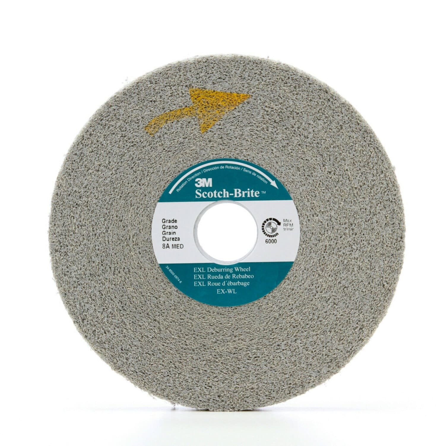 00048011182780 Scotch Brite EXL Deburring Convolute Wheel XL WL 8S Medium 6 In X 1 In X 1 In 3 Ea Case Aircraft Products Deburring finishing wheels 6316070