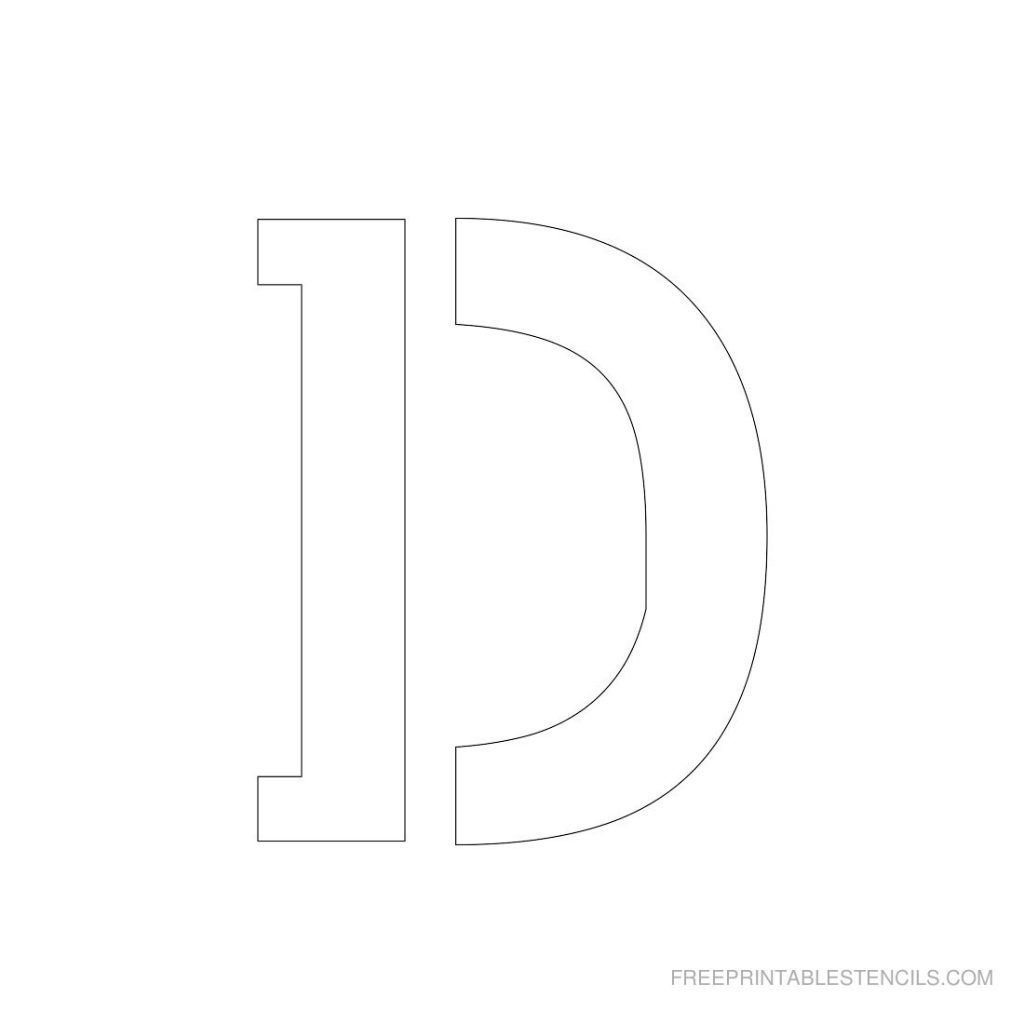 1 Free Printable 3 Inch Letter Stencils A Z