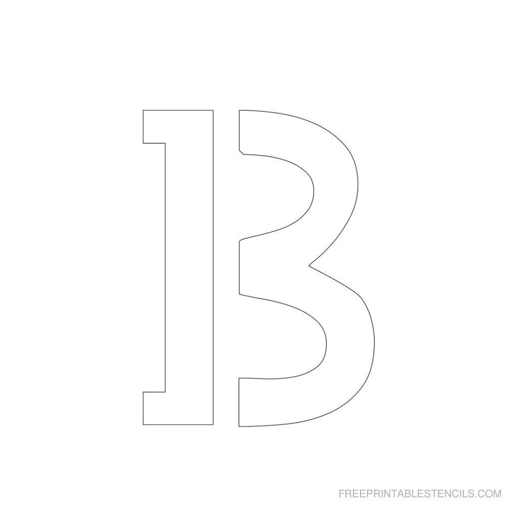 1 Free Printable 3 Inch Letter Stencils A Z 1 Free Printable 3 Inch Letter Stencils A Z