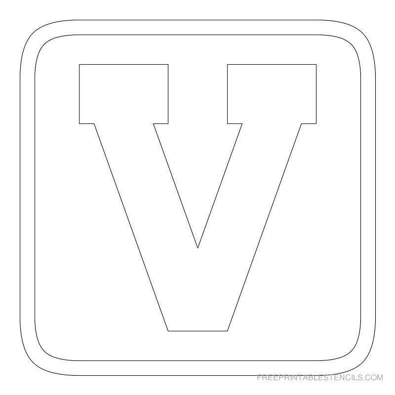 1 Free Printable Block Letters Stencils A Z