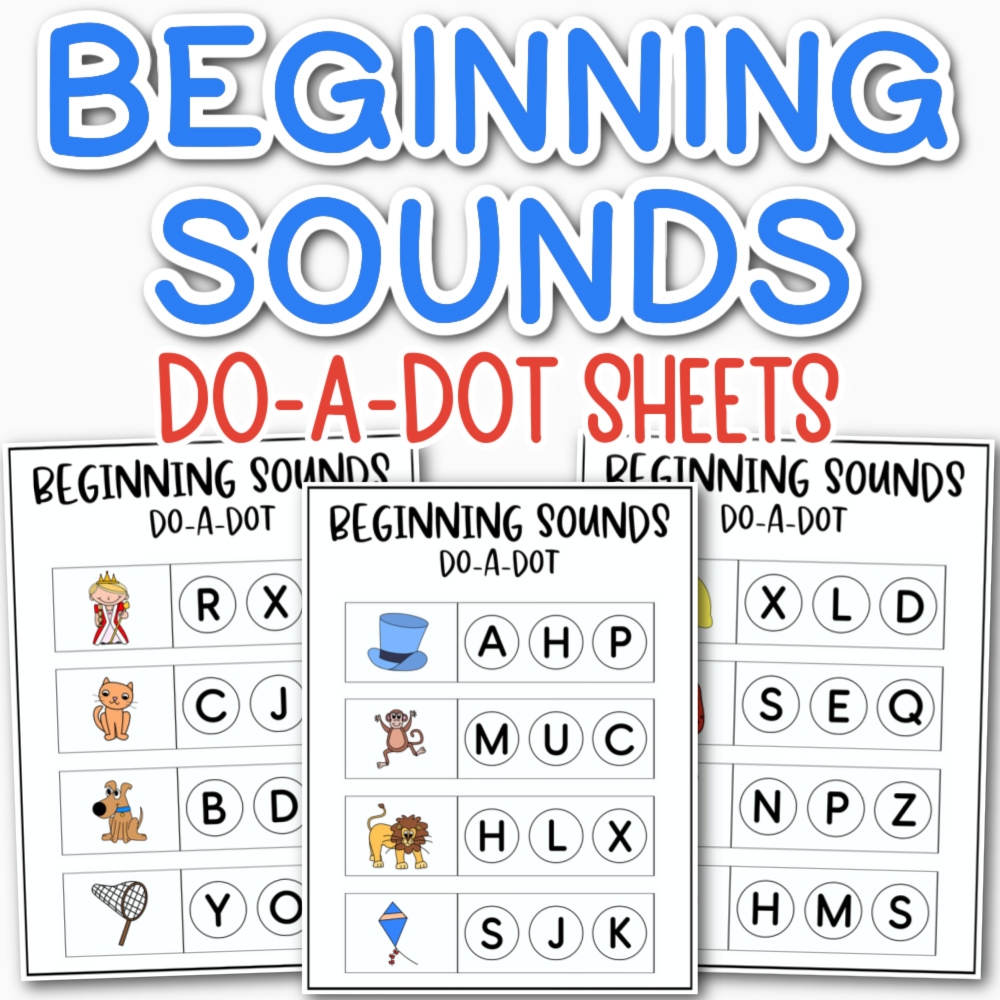 Beginning Sounds Worksheets Free Printable