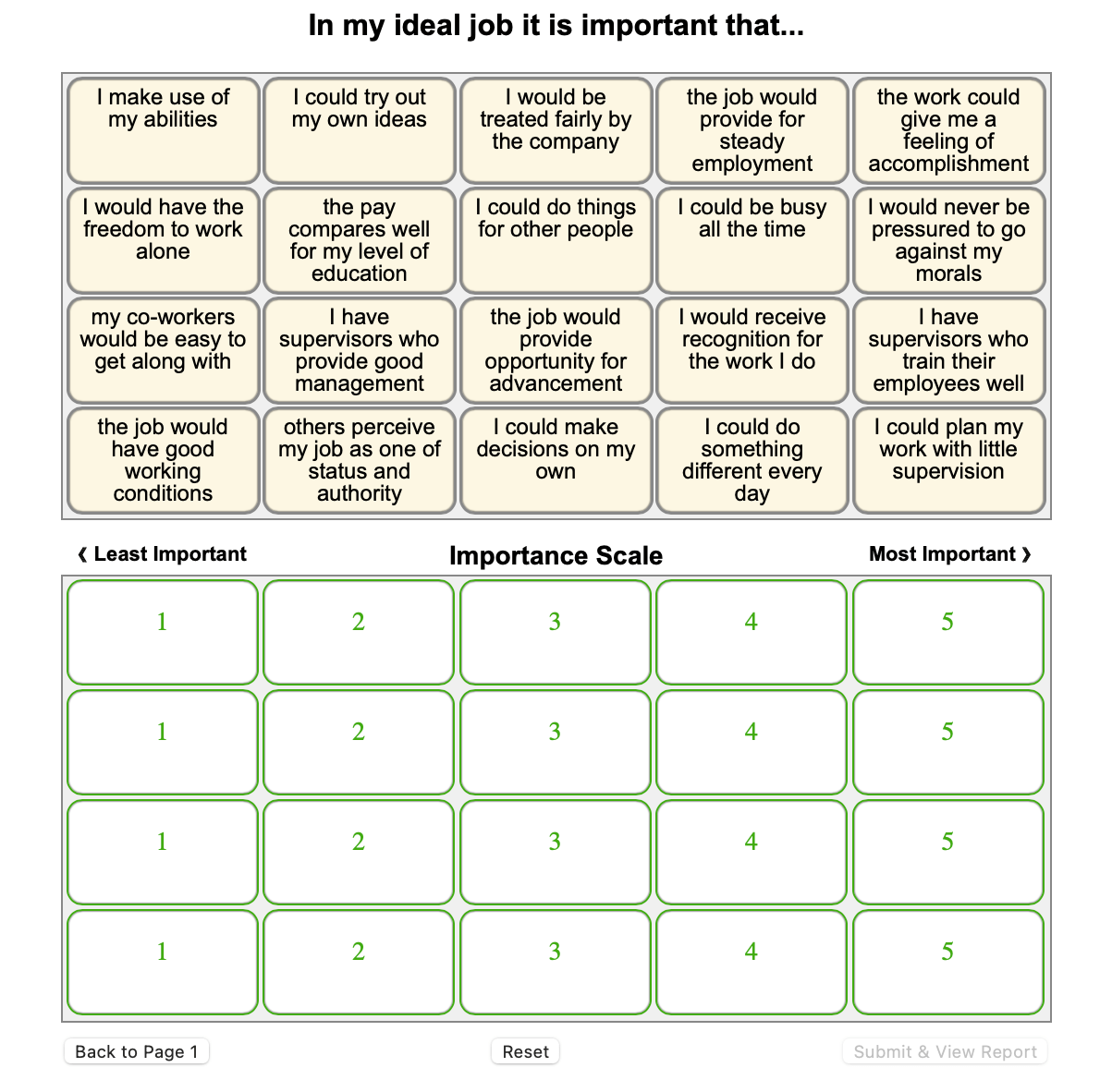 Free Printable Career Interest Inventory
