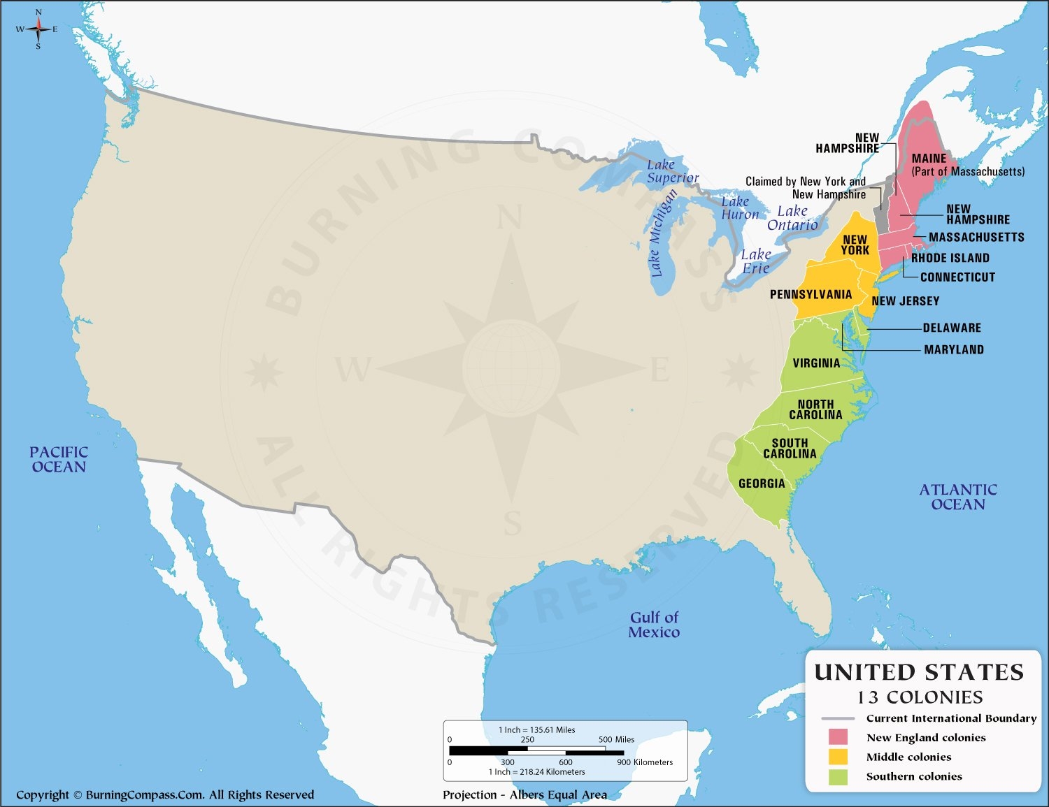 Thirteen Colonies Printable Map Thirteen Colonies Printable Map