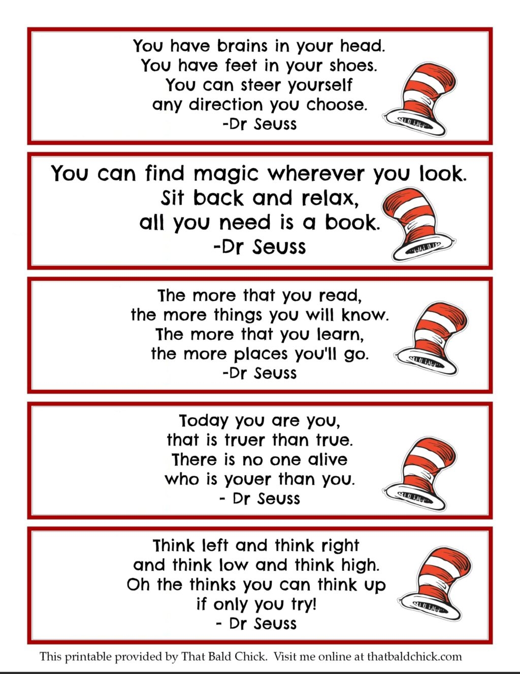 13 Dr Seuss Printables Free Bookmarks That Bald Chick Worksheets Library 13 Dr Seuss Printables Free Bookmarks That Bald Chick Worksheets Library