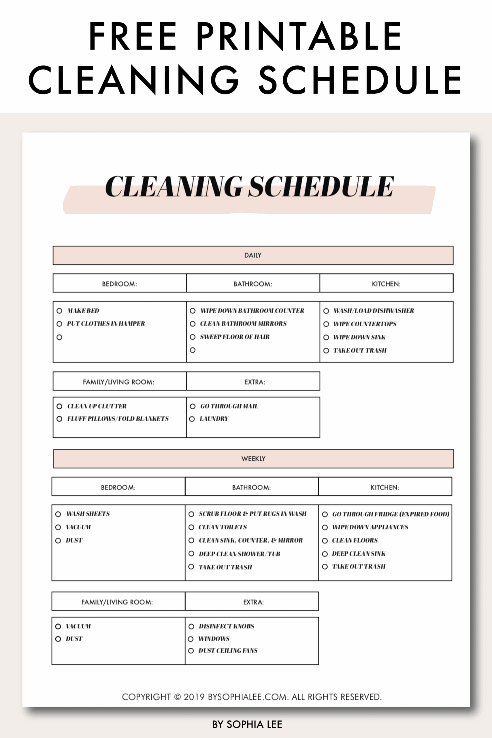 13 Free Organization Printables That Will Change Your Life By 13 Free Organization Printables That Will Change Your Life By
