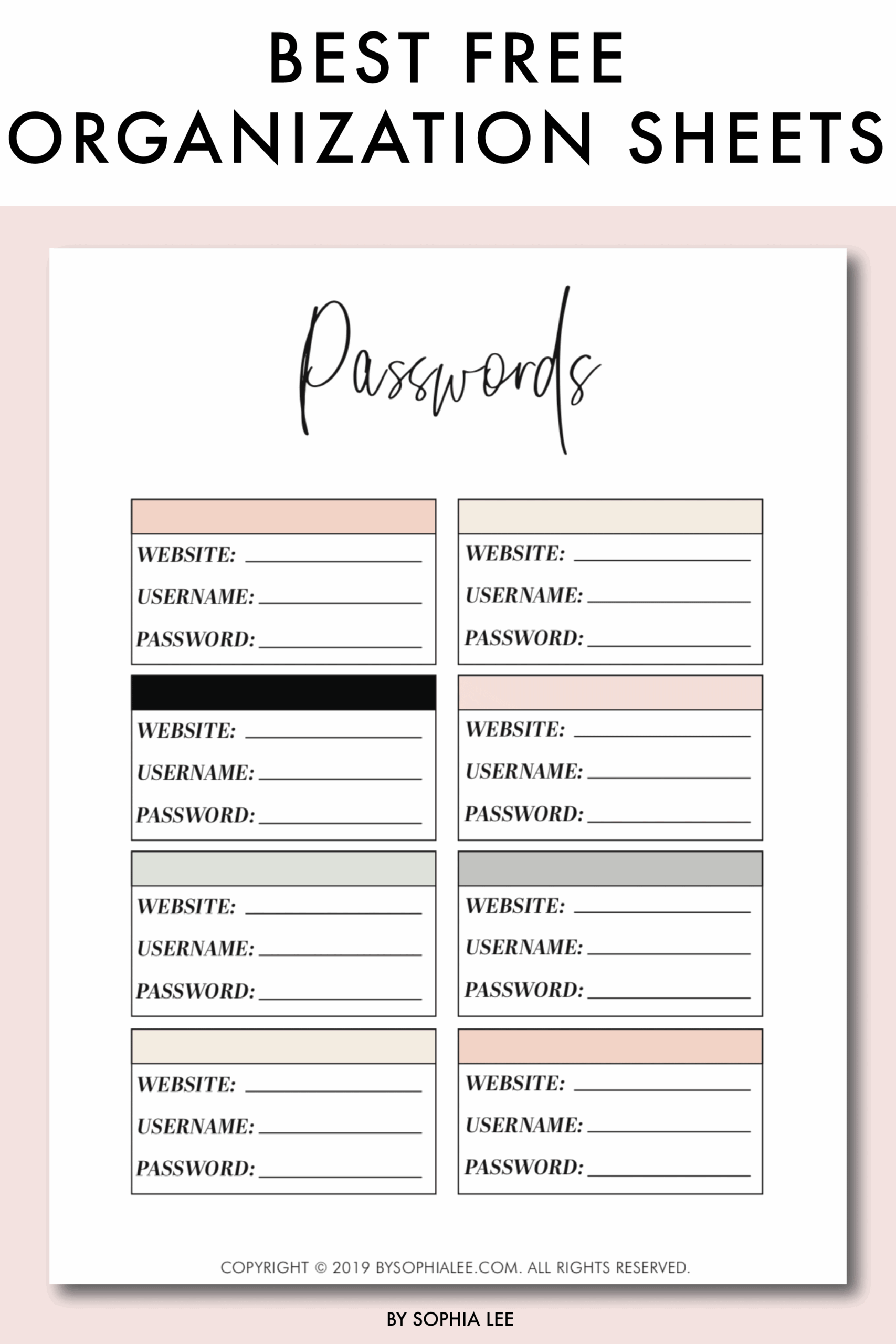 13 Free Organization Printables That Will Change Your Life By 