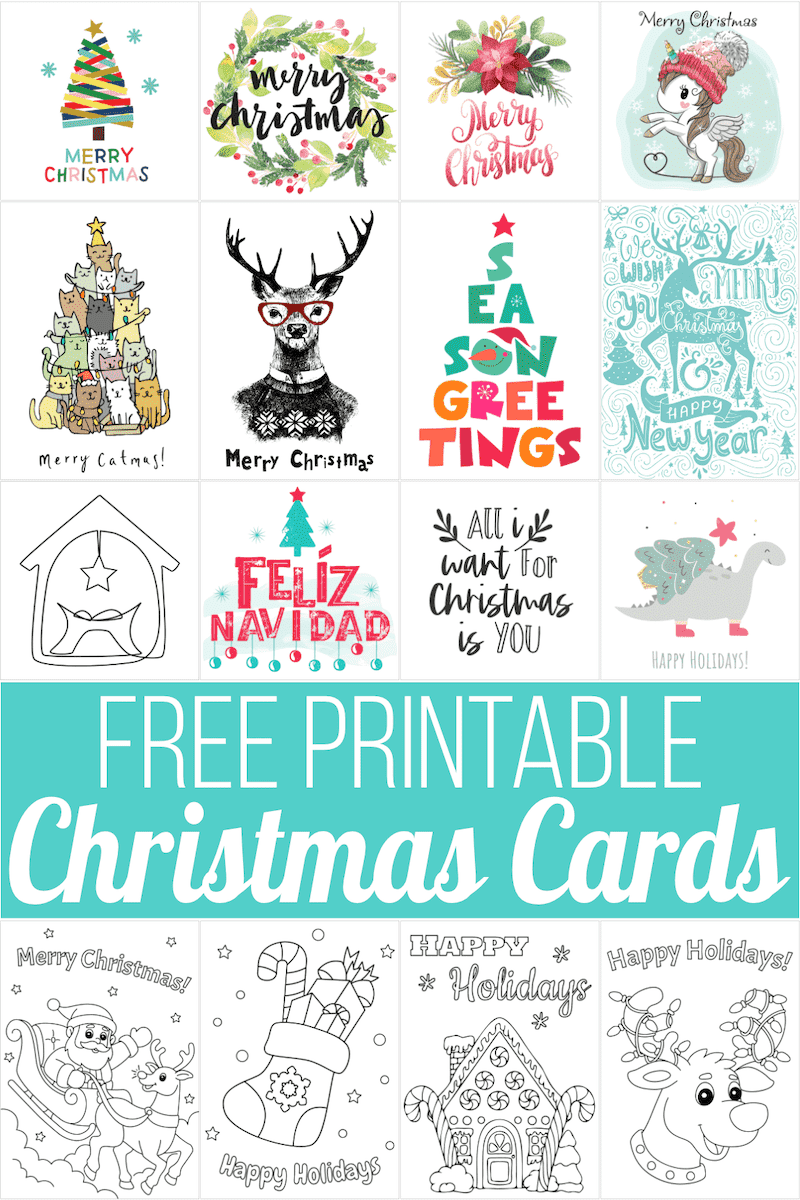 Free Printable Christmas Card Making Templates