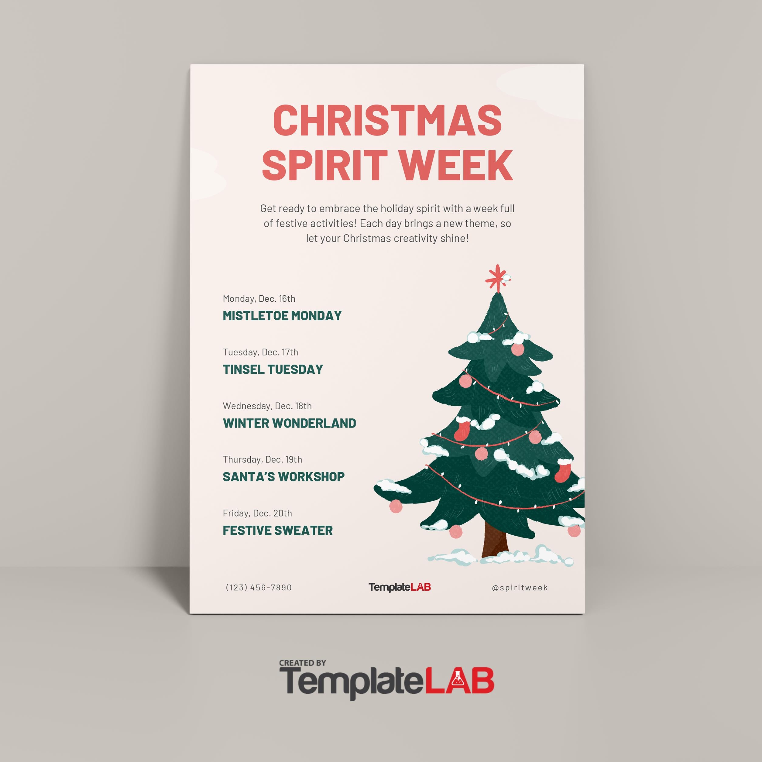 Christmas Flyers Templates Free Printable