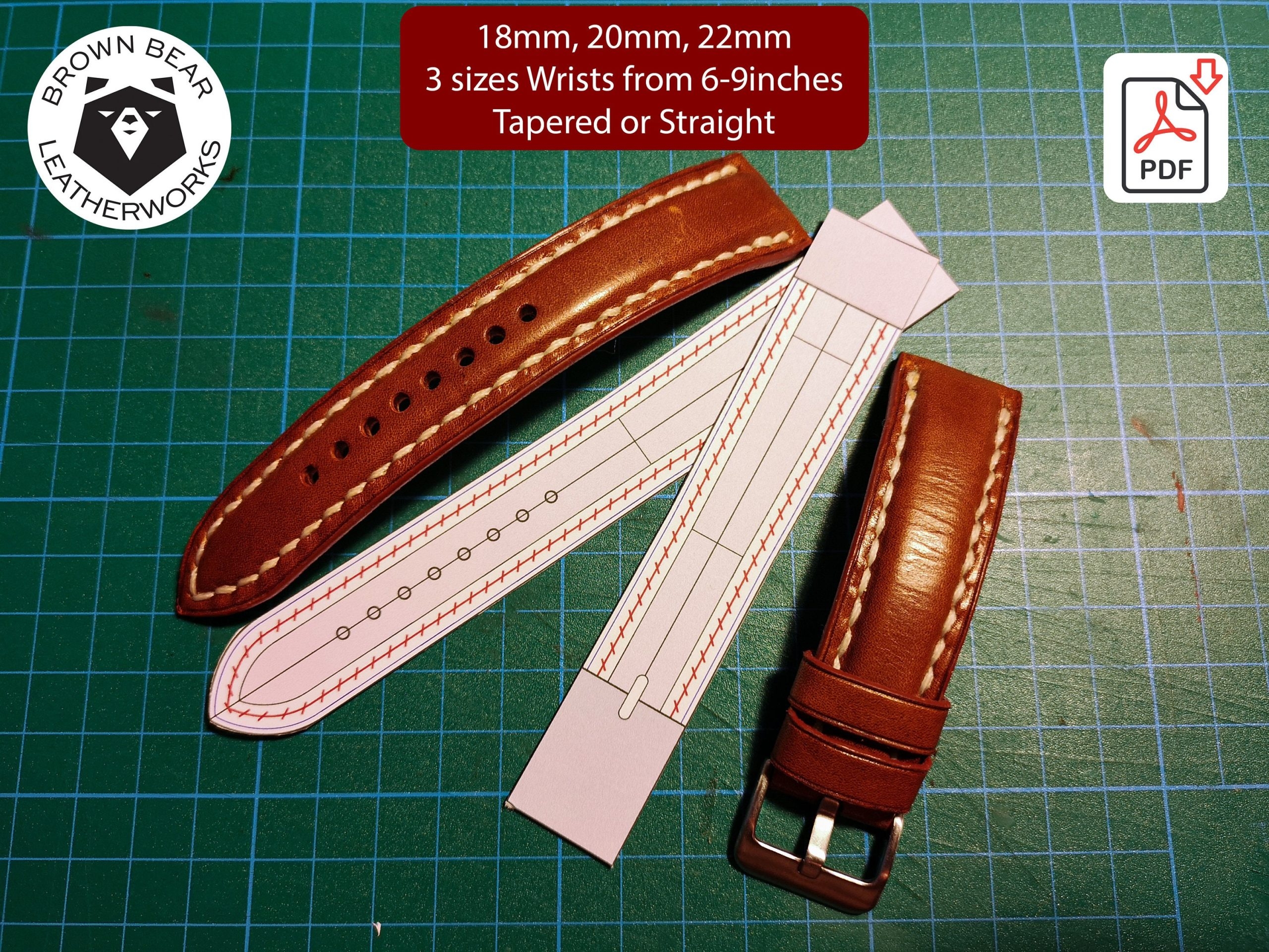 Printable Free Watch Strap Template Pdf
