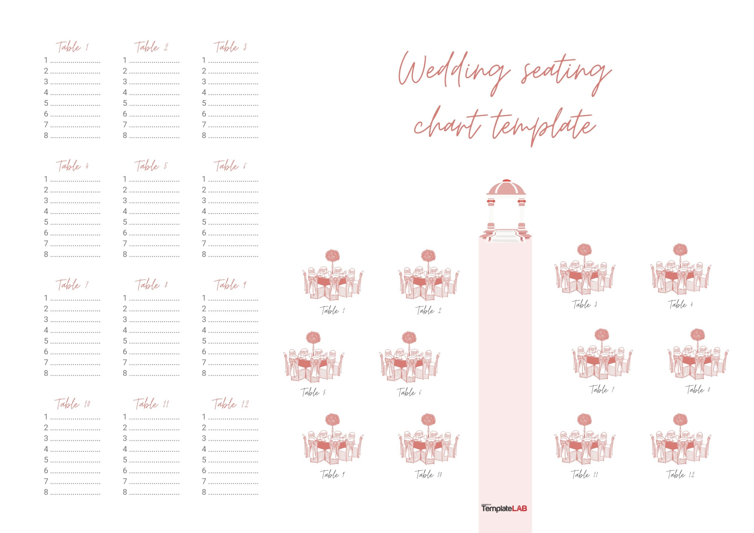 Free Printable Template For Seating Chart