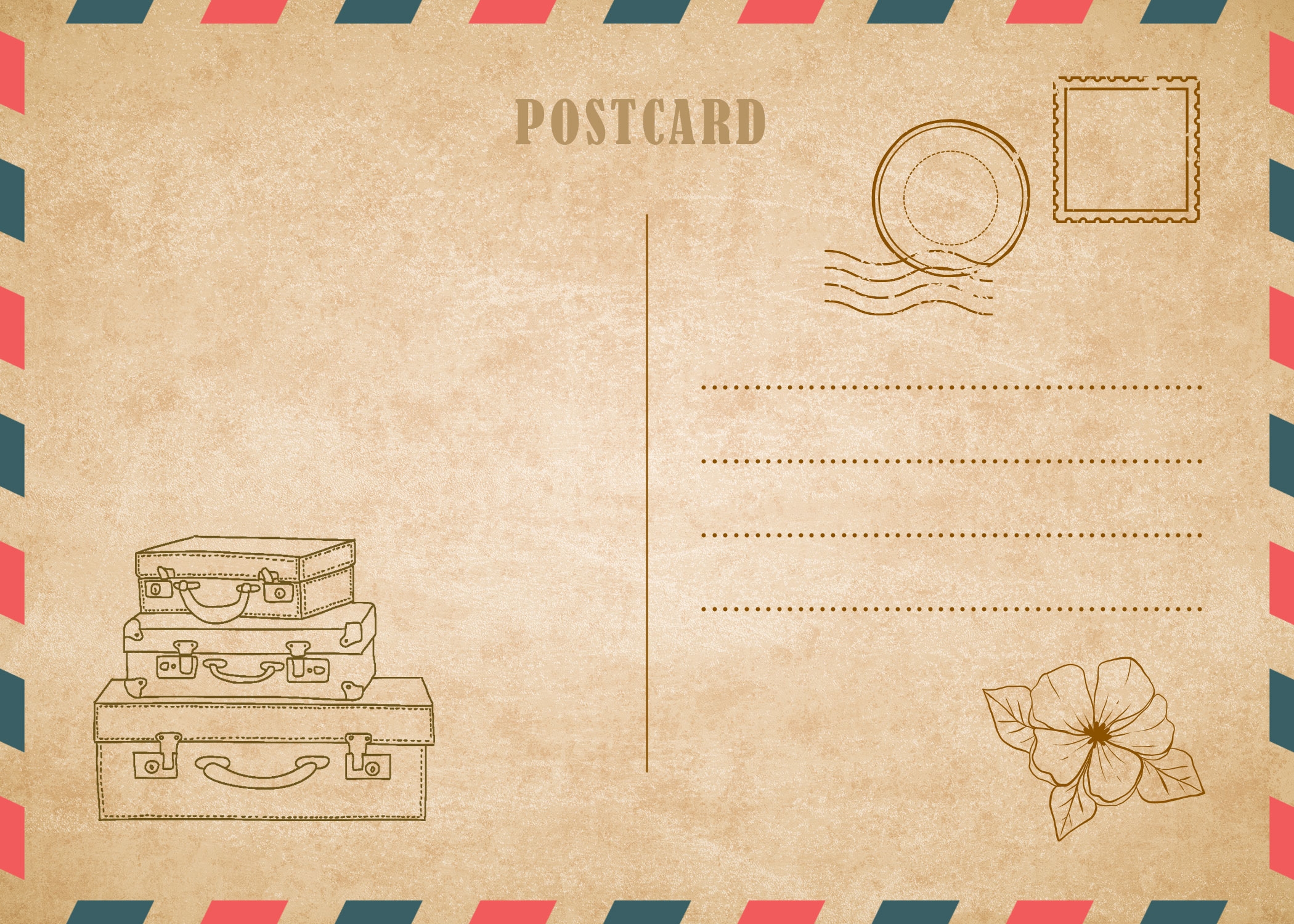 Free Printable Postcards Templates