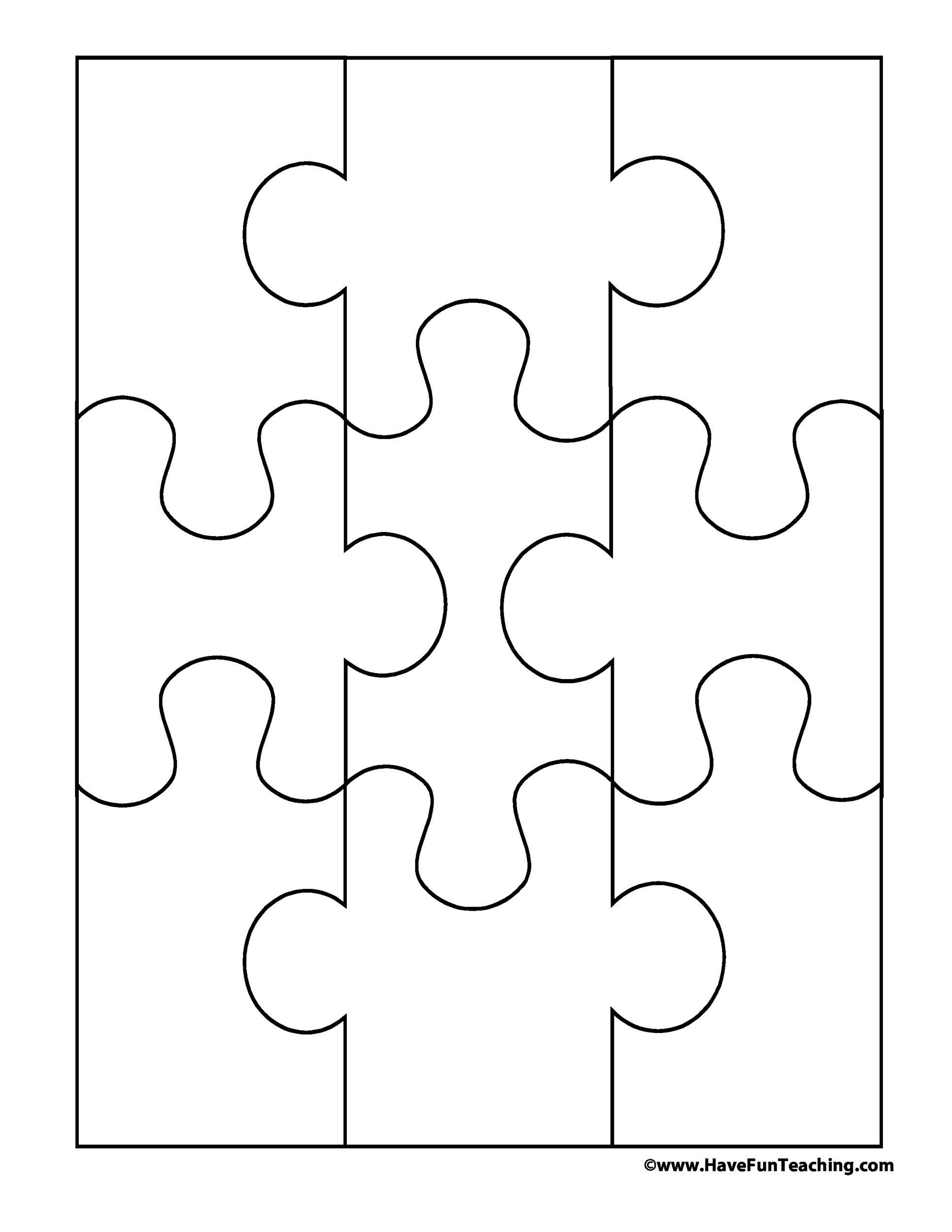 Free Printable Blank Puzzle