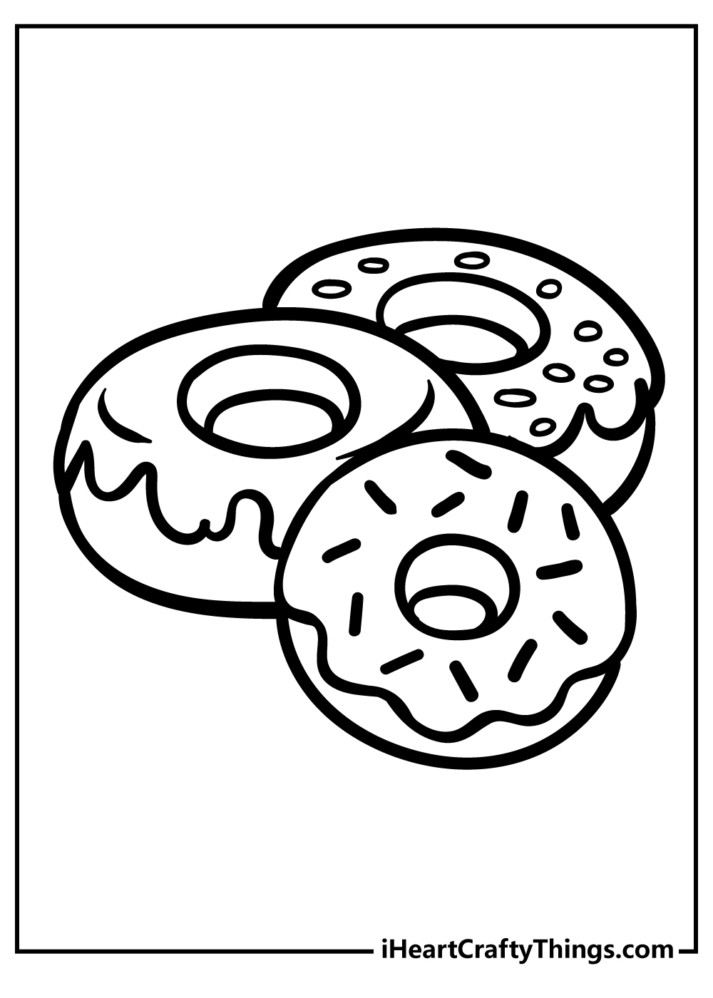 20 Donut Coloring Pages 100 Free Printables 