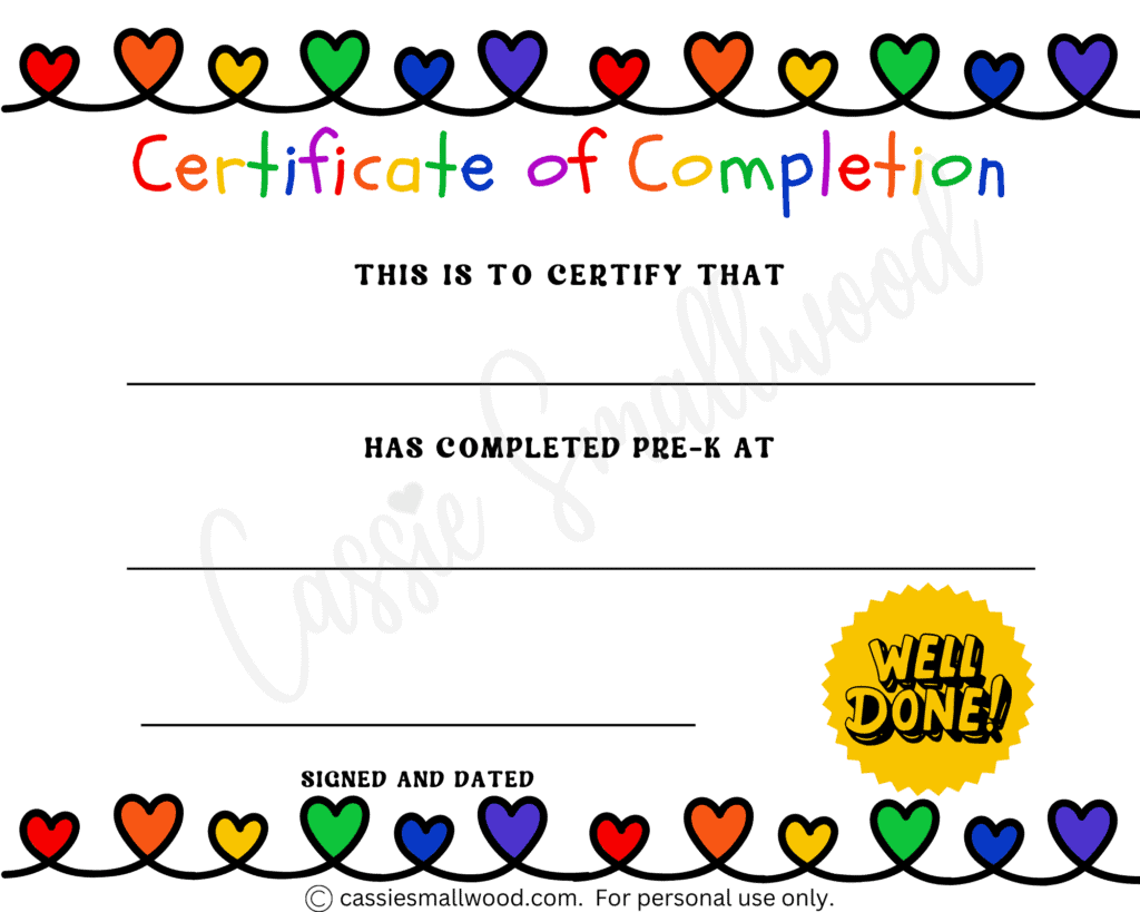 Free Printable Preschool Diploma Templates