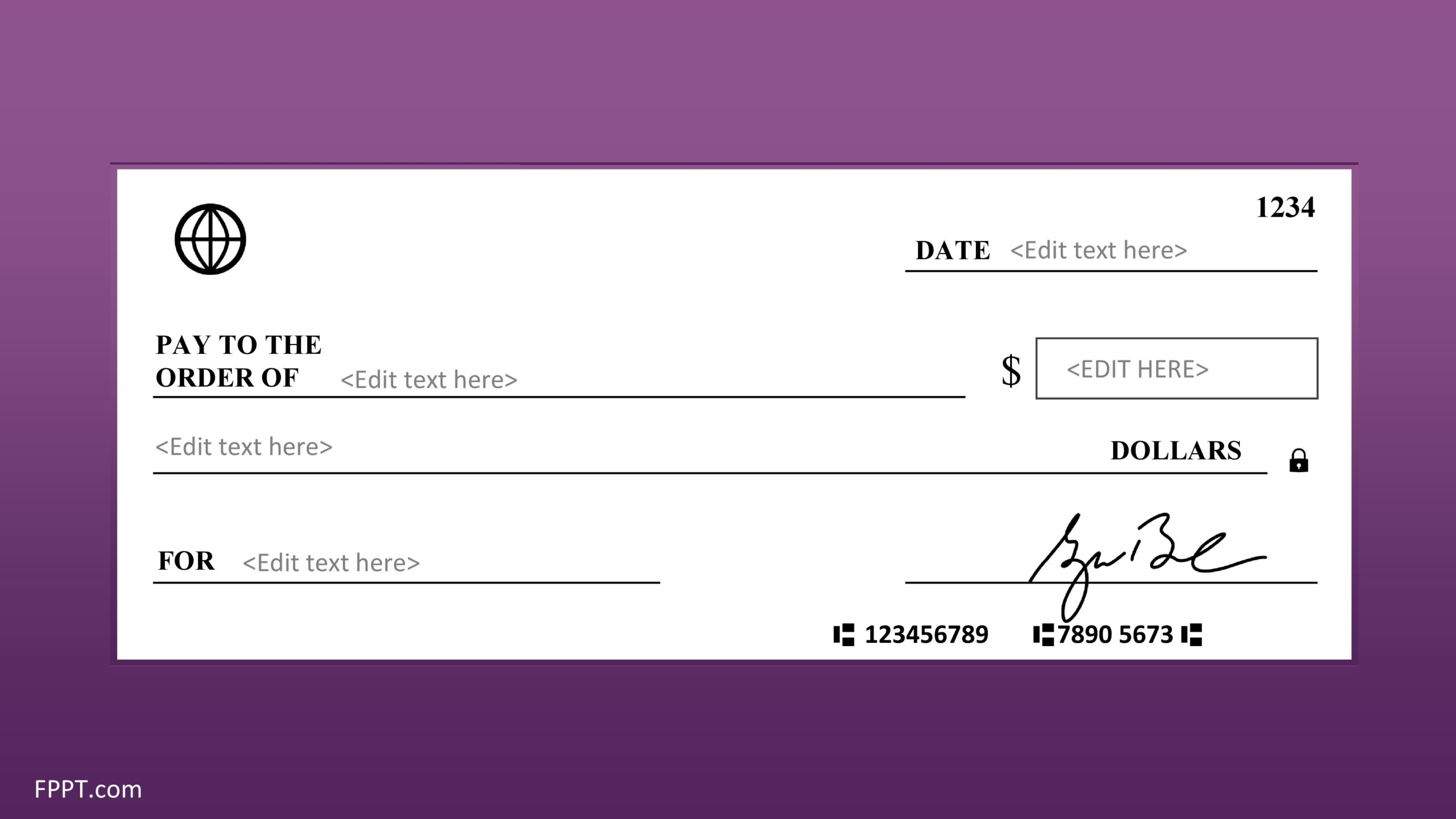 Free Printable Blank Checks Template