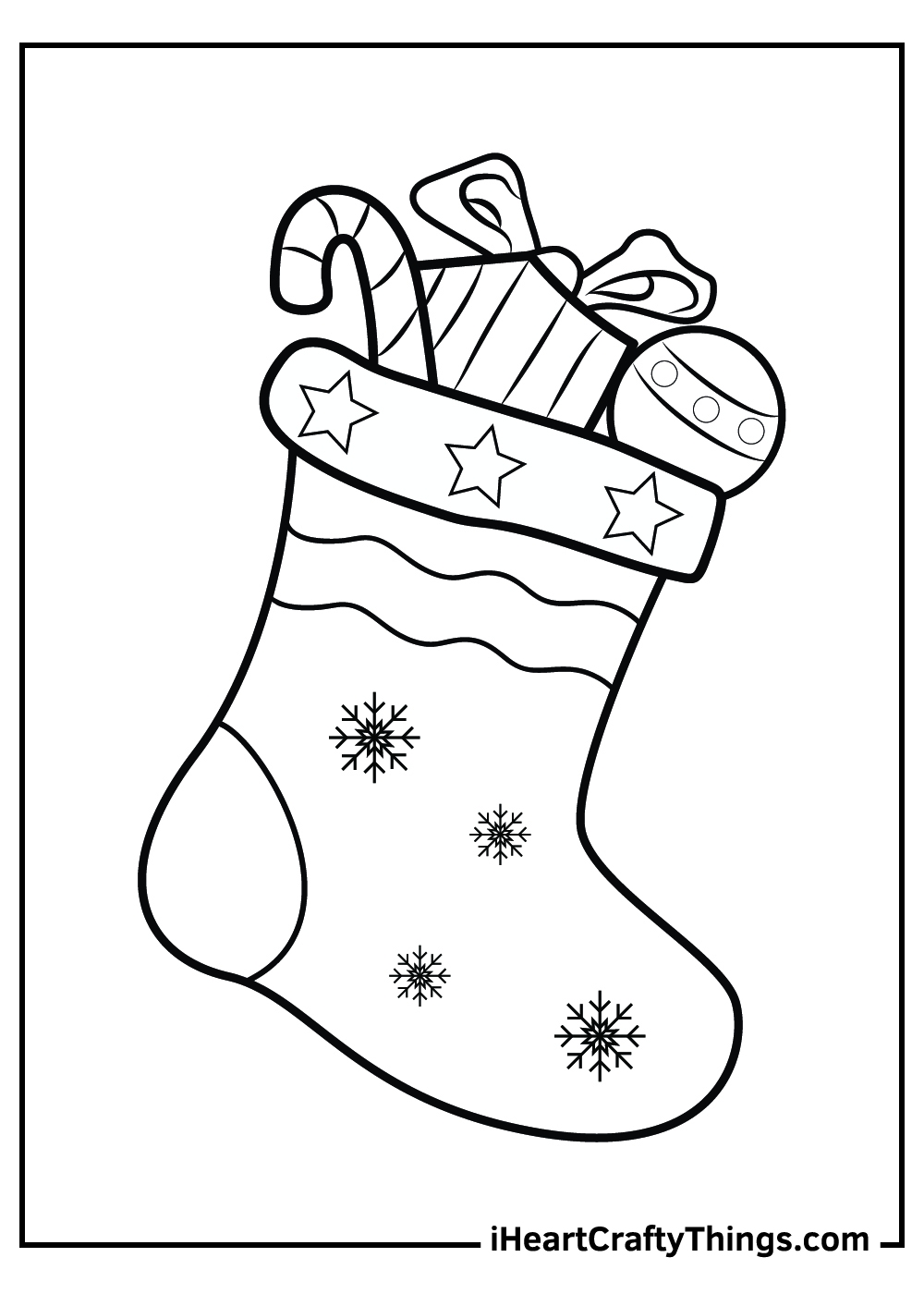 25 Christmas Stocking Coloring Pages 100 Free Printables 