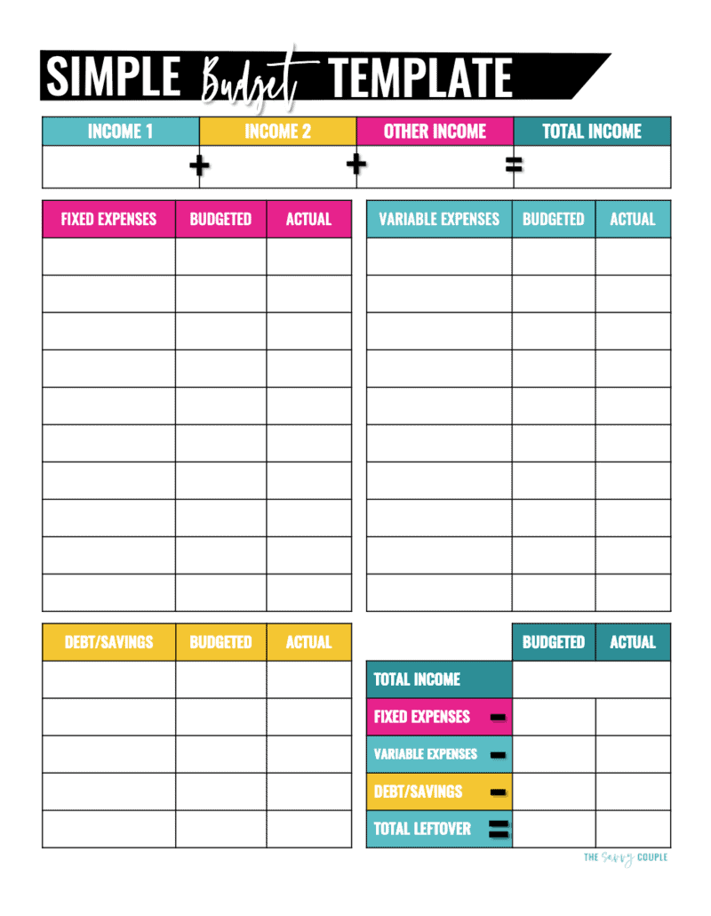 25 Free Printable Budget Templates That ll Help You Save 25 Free Printable Budget Templates That ll Help You Save