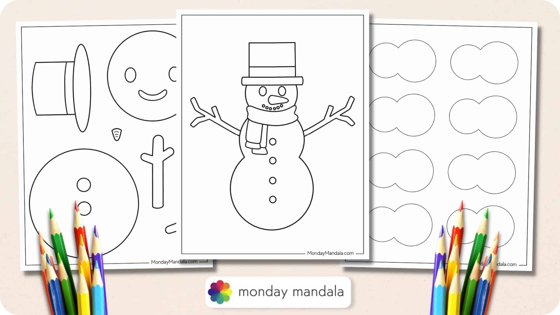 Free Snowman Template Printable Pdf Free Snowman Template Printable Pdf