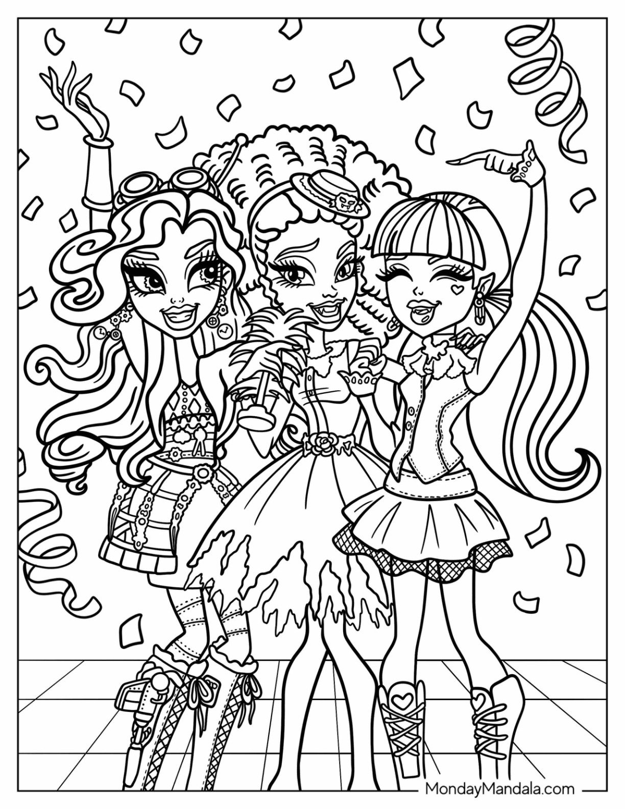 Free Printable Coloring Pages Monster High