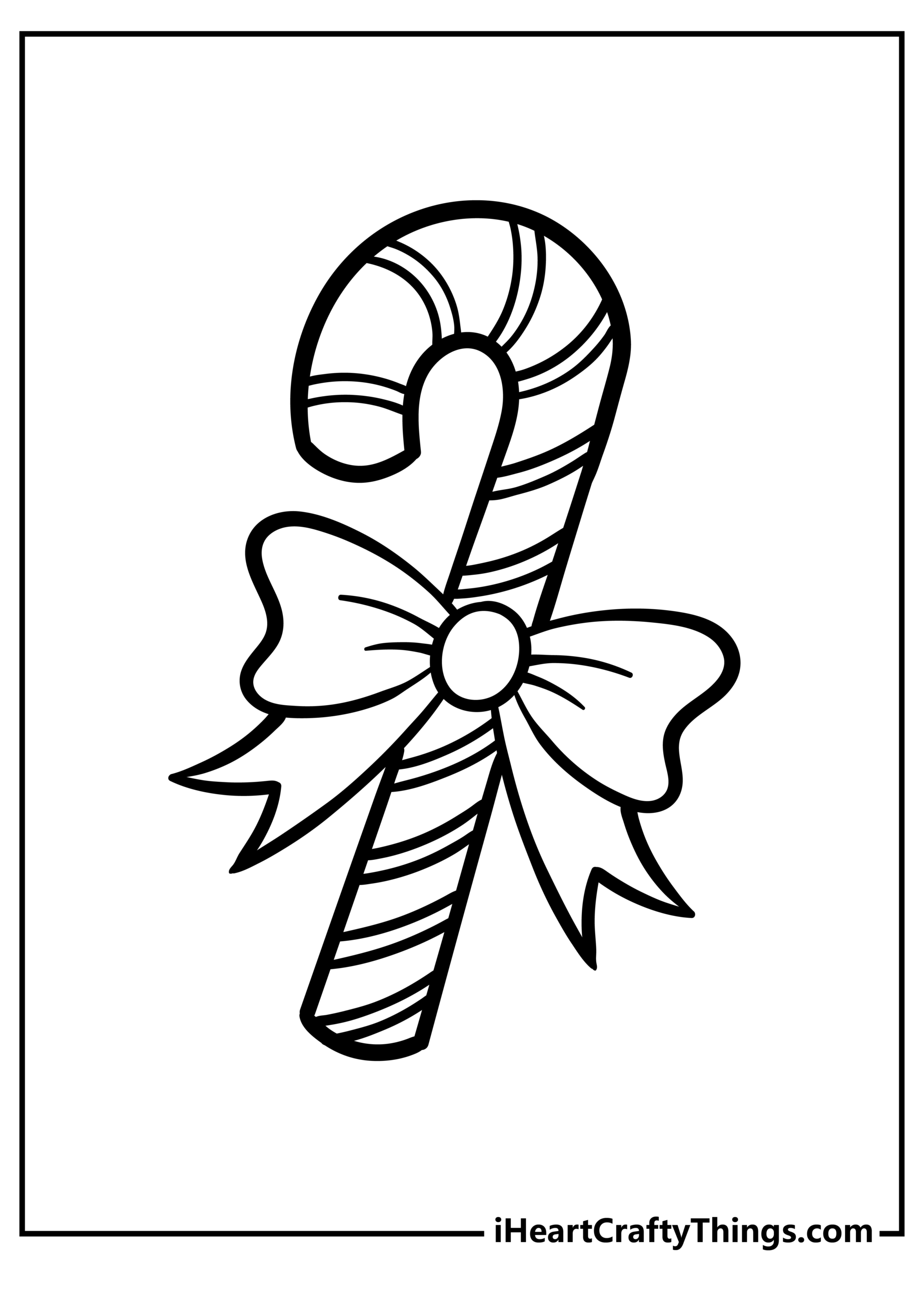 30 Candy Cane Coloring Pages 100 Free Printables 