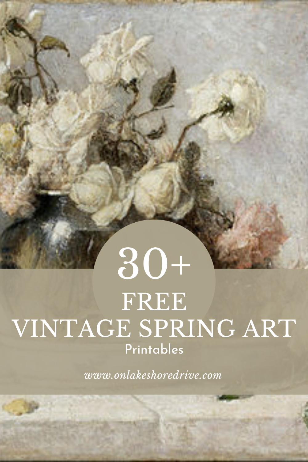 30 Free Vintage Art Prints For Spring On Lakeshore Drive