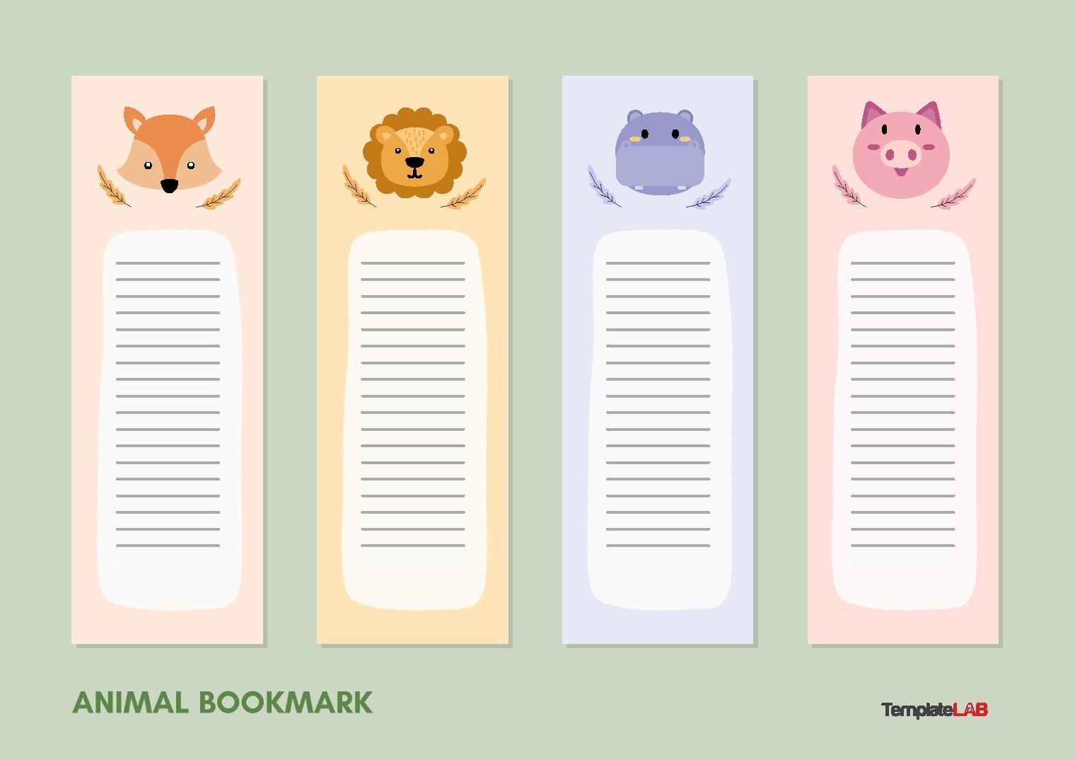 Free Printable Bookmark Templates For Word