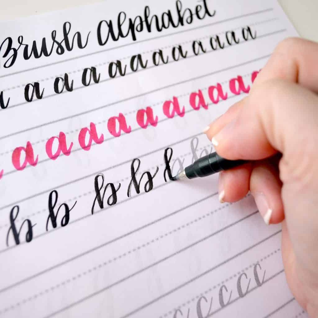 Free Printable Calligraphy Worksheets For Beginners
