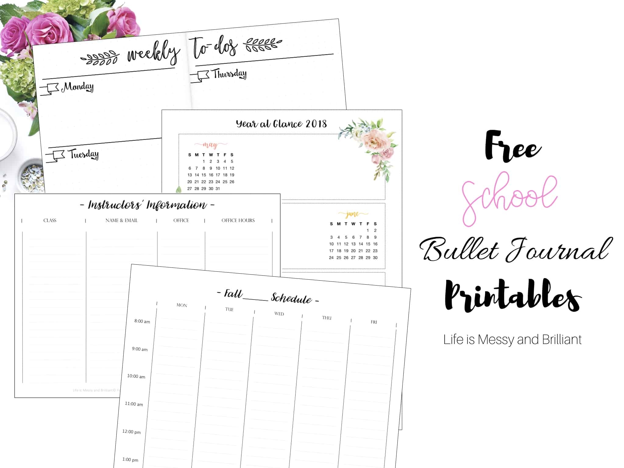 35 Free Bullet Journal Printables To Stay Organized And Inspired 35 Free Bullet Journal Printables To Stay Organized And Inspired