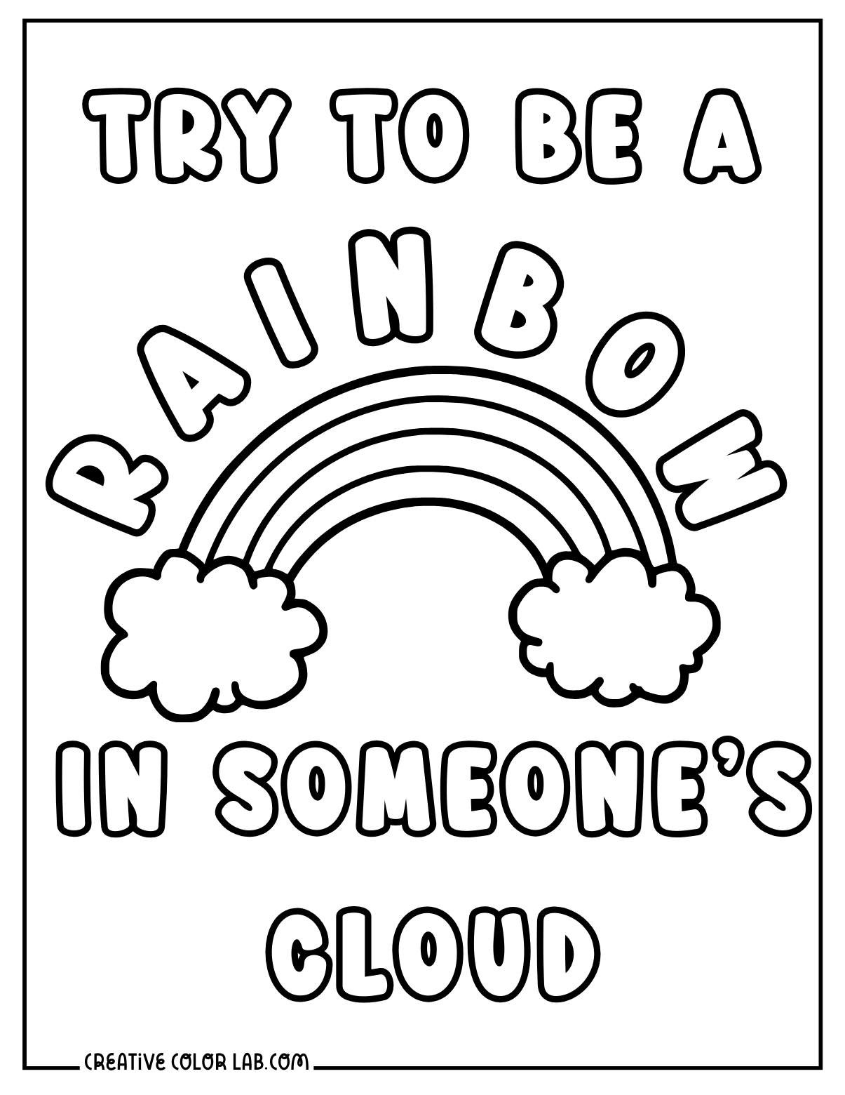 37 Inspirational Quotes Coloring Pages Positive PDF Printables