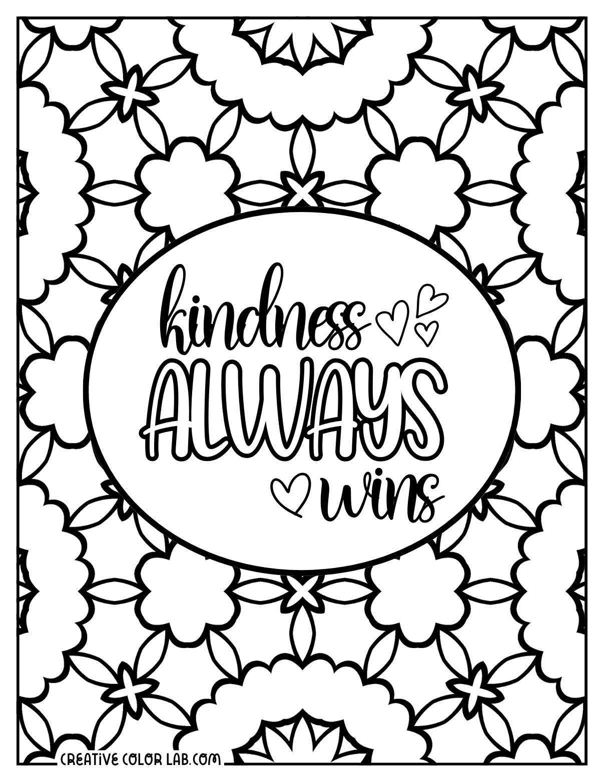 37 Inspirational Quotes Coloring Pages Positive PDF Printables