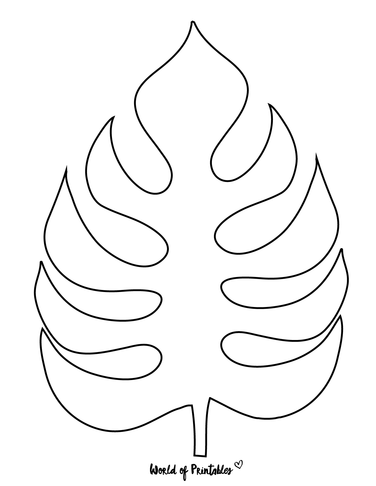 37 Printable Leaf Templates Outlines U0026 Shapes Free World Of Printables