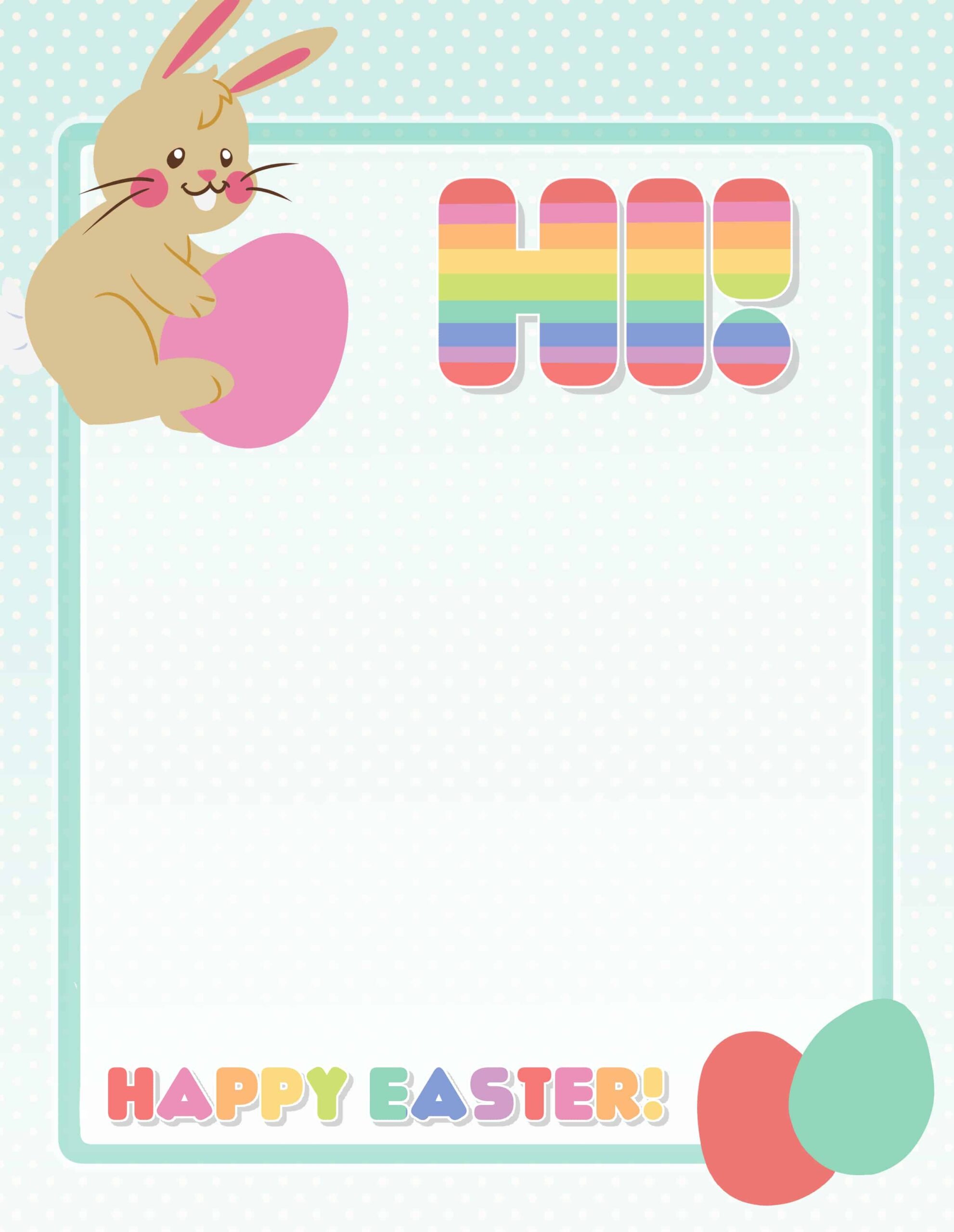 4 Free Printable Easter Bunny Letters