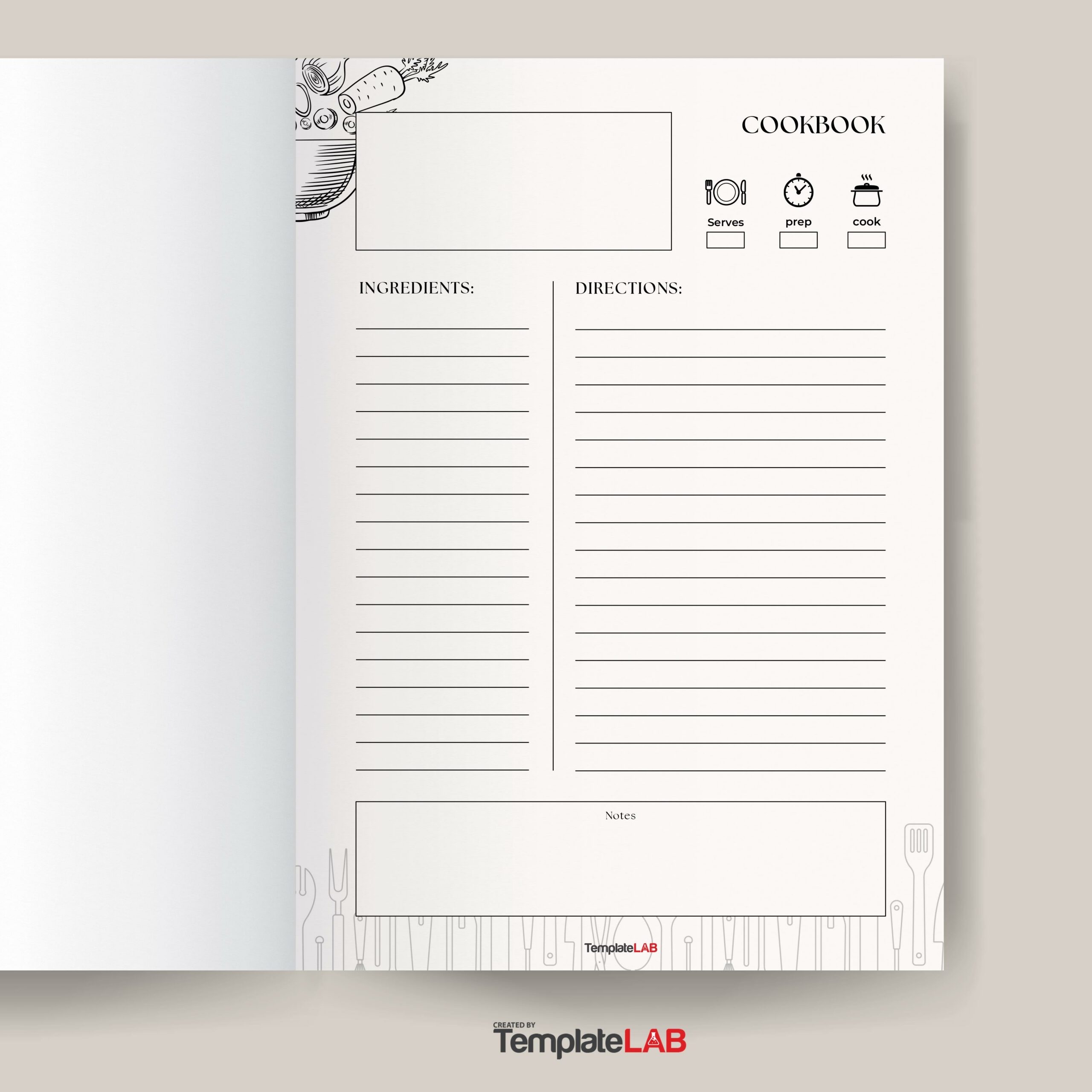 Free Printable Recipe Book Template Free Printable Recipe Book Template
