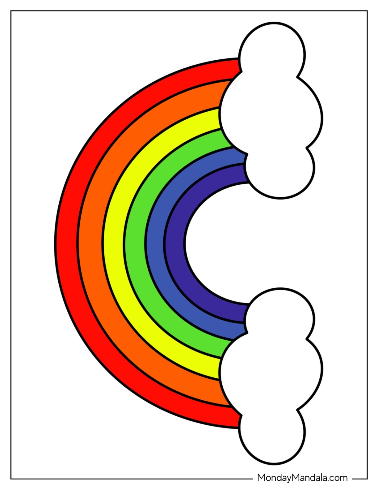 43 Rainbow Templates Free PDF Printables 