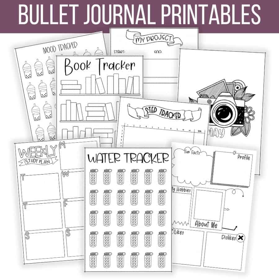 50 FREE Bullet Journal Printables U0026 PDF Templates