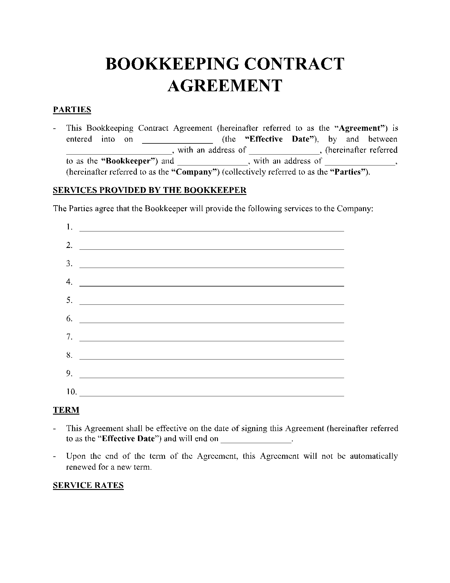 50 Free Contract Templates In 2021 CocoSign 50 Free Contract Templates In 2021 CocoSign