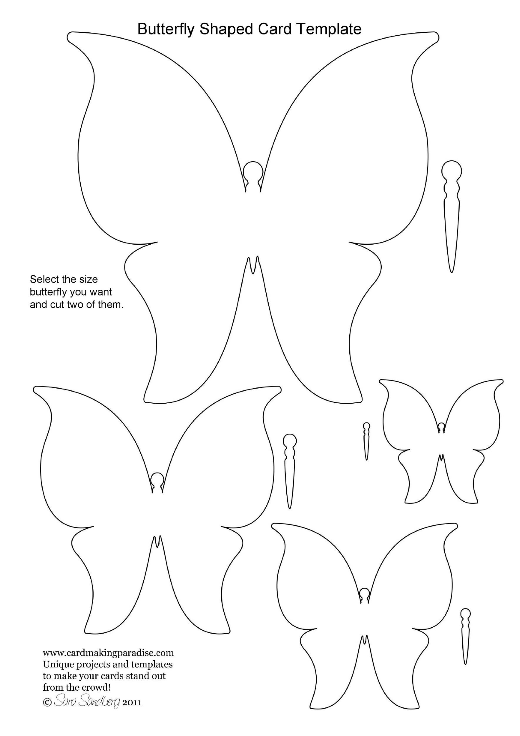 50 Printable U0026 Cut Out Butterfly Templates TemplateLab