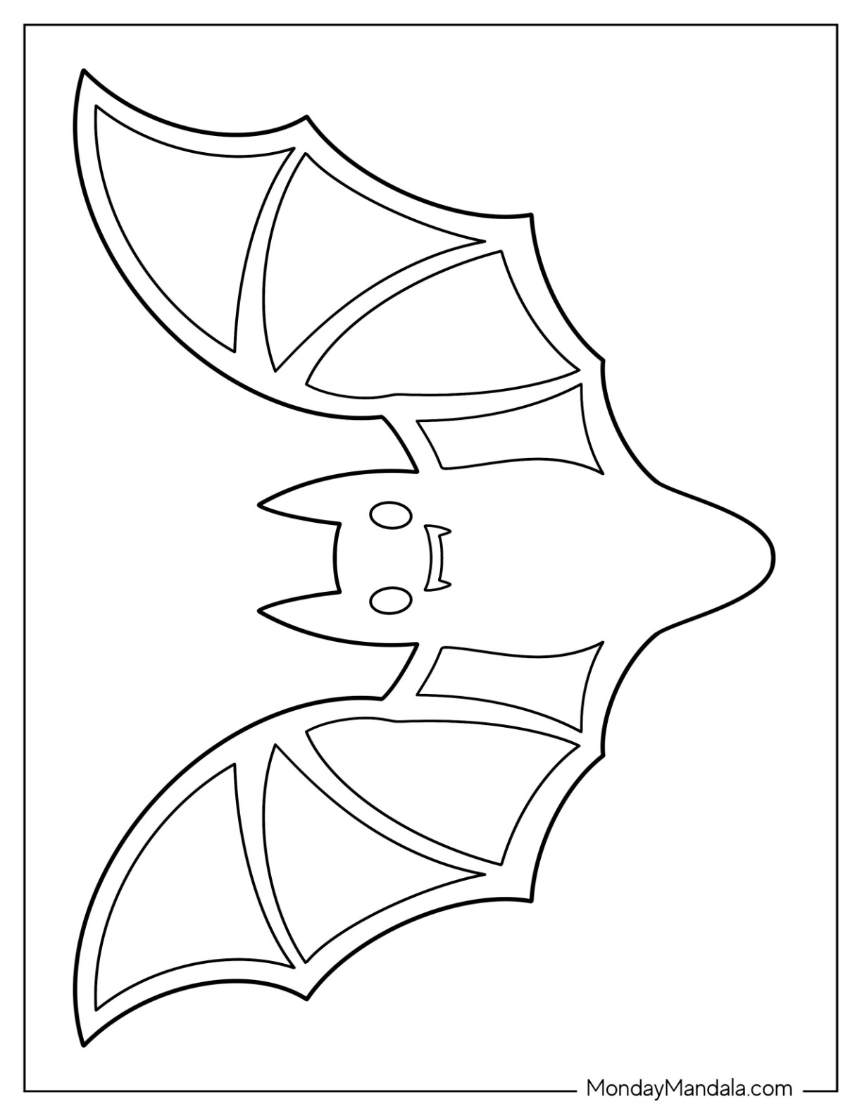 Printable Bat Template Free