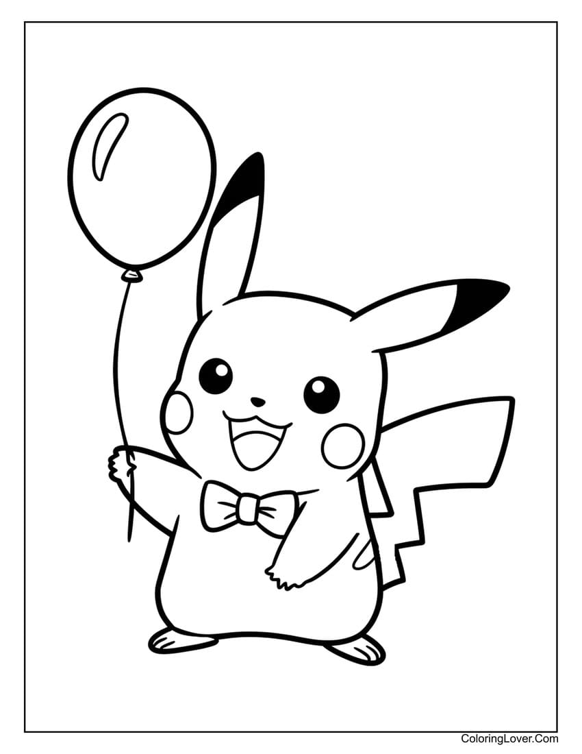 52 Pikachu Coloring Pages Free Printables For All Ages