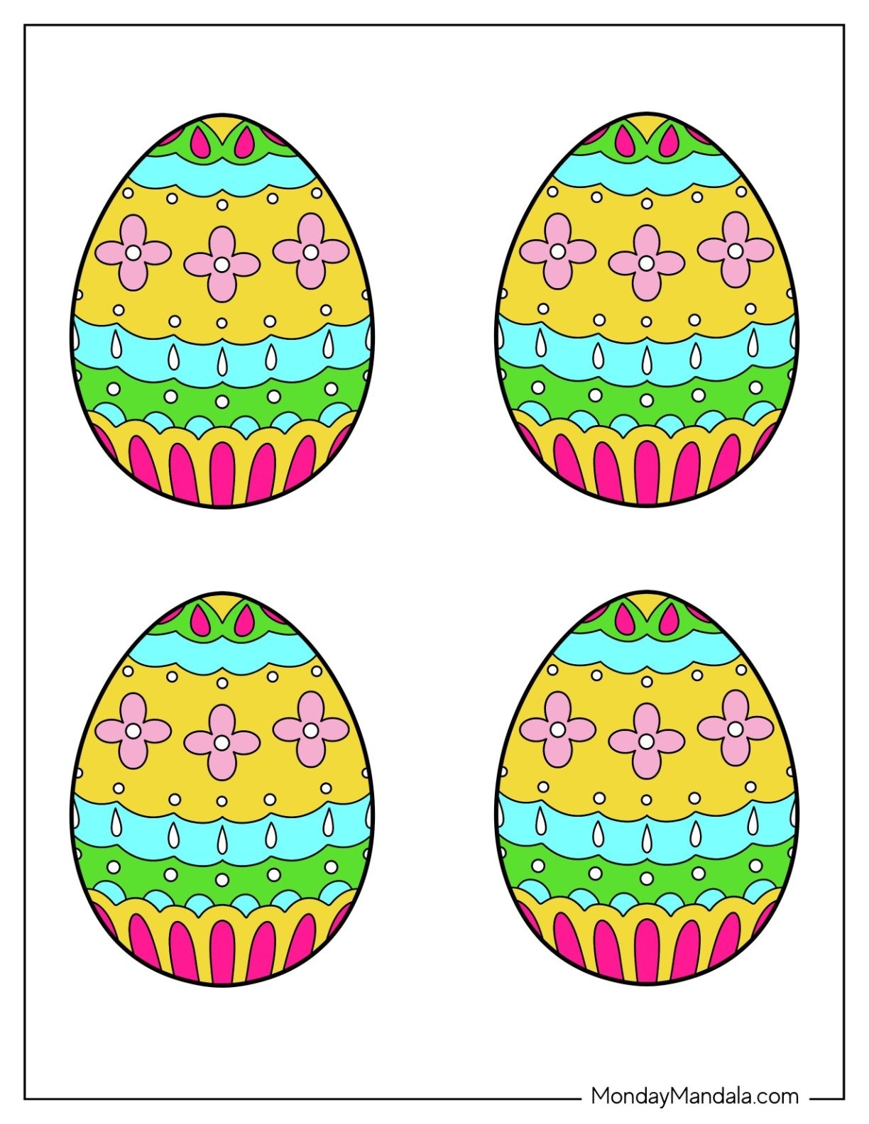 Printable Egg Template Free