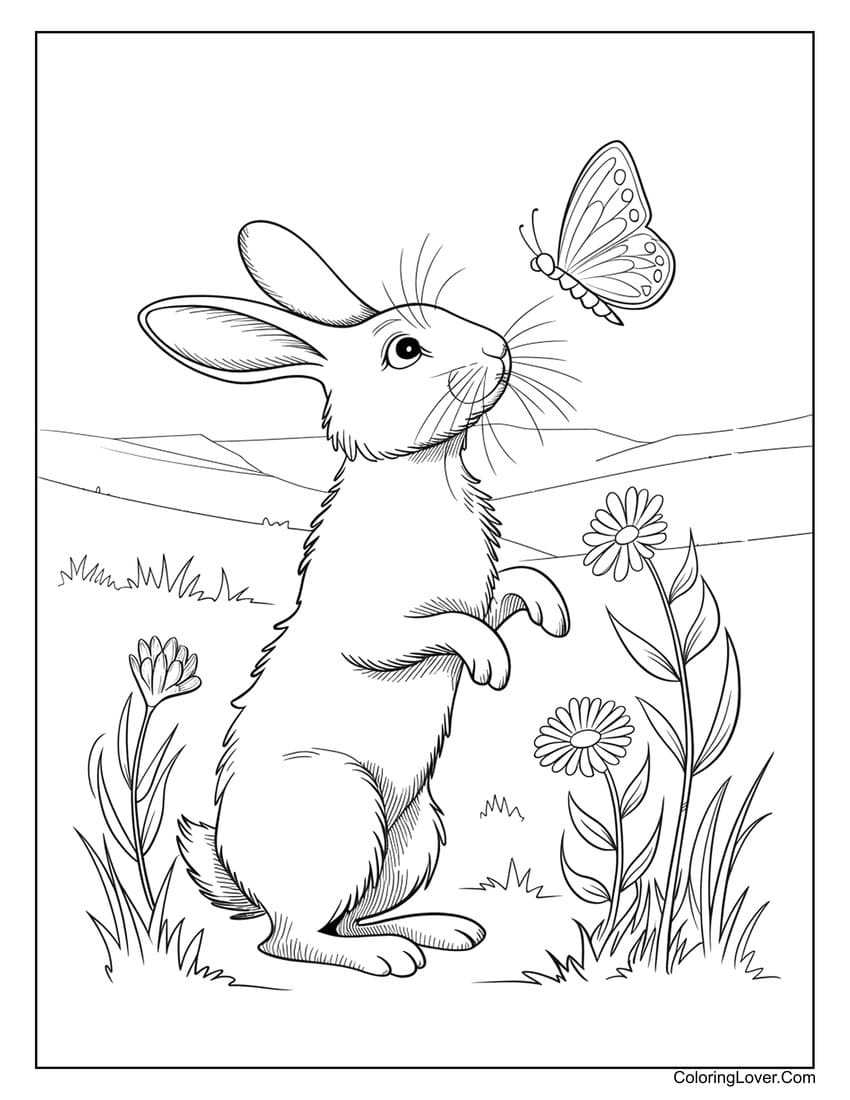 Bunny Free Printable Coloring Pages