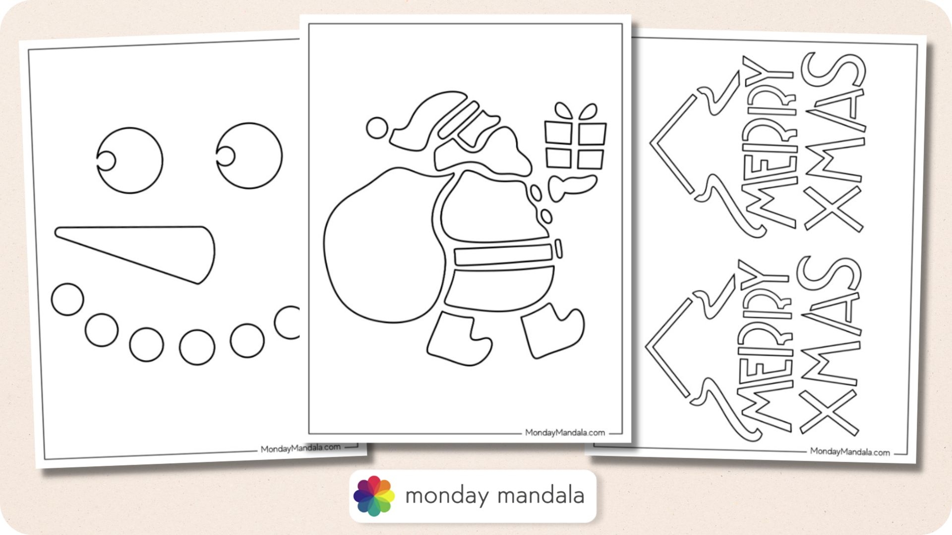 74 Christmas Stencils Free PDF Printables 