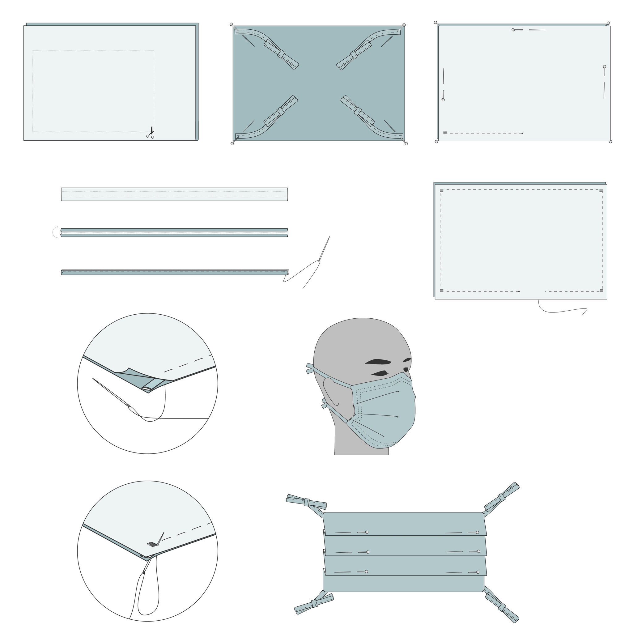A Sewing Pattern For Fabric Face Mask The New York Times