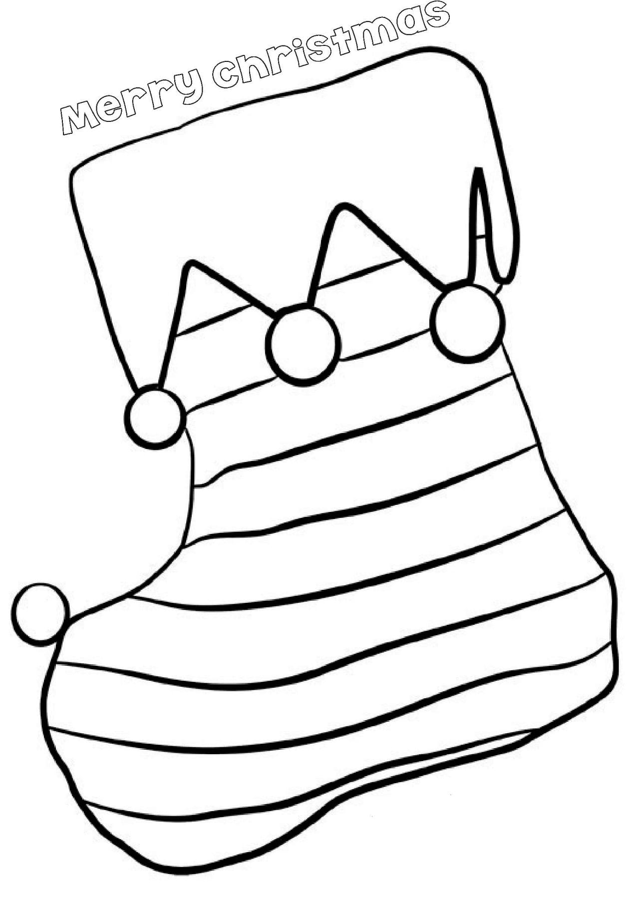 Adorable Christmas Stocking Coloring Page Download Print Or Color Online For Free