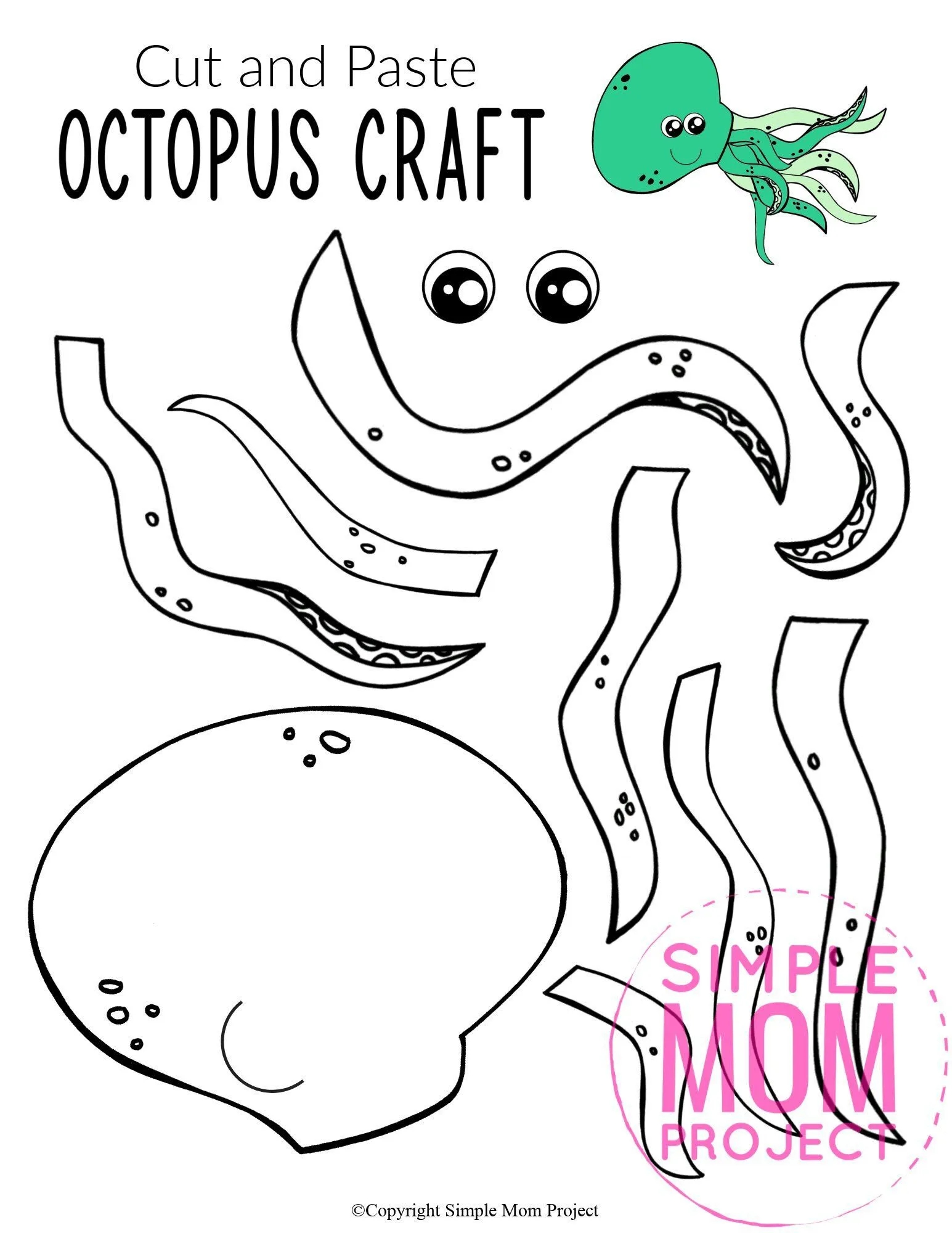 Octopus Template Free Printable