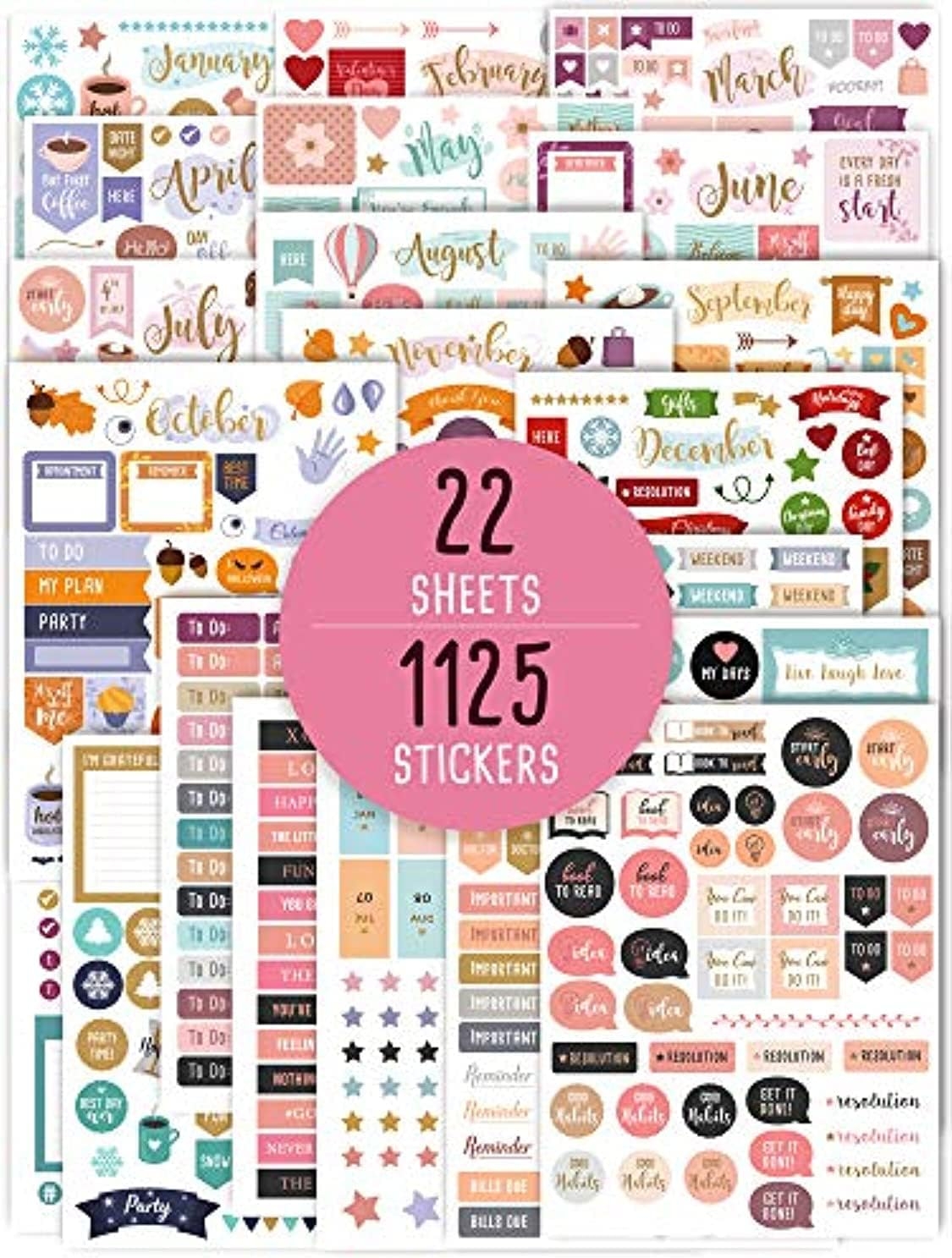 Aesthetic Monthly Planner Stickers 1100 Beautiful Martinique Ubuy