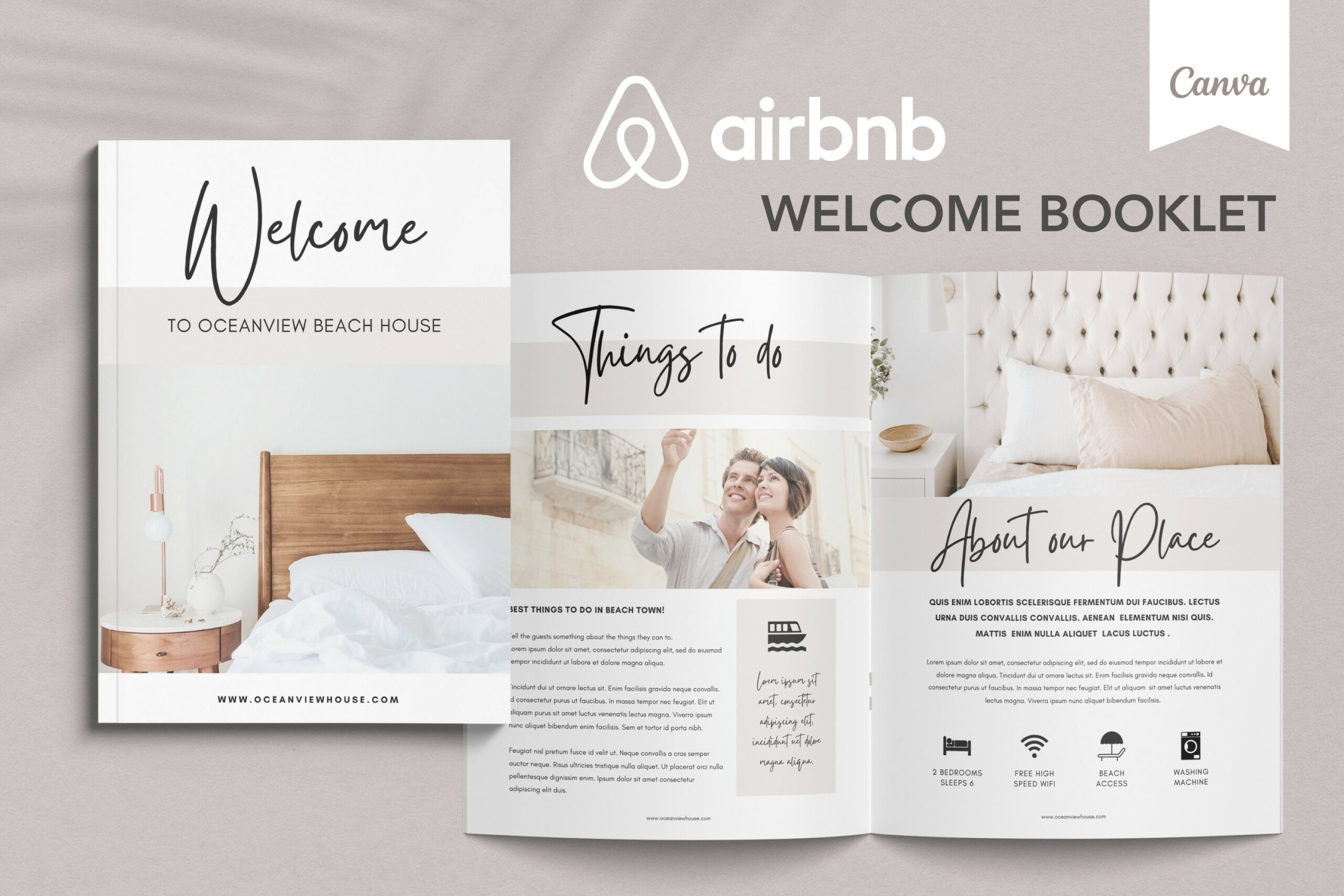 Printable Airbnb Welcome Book Template Free