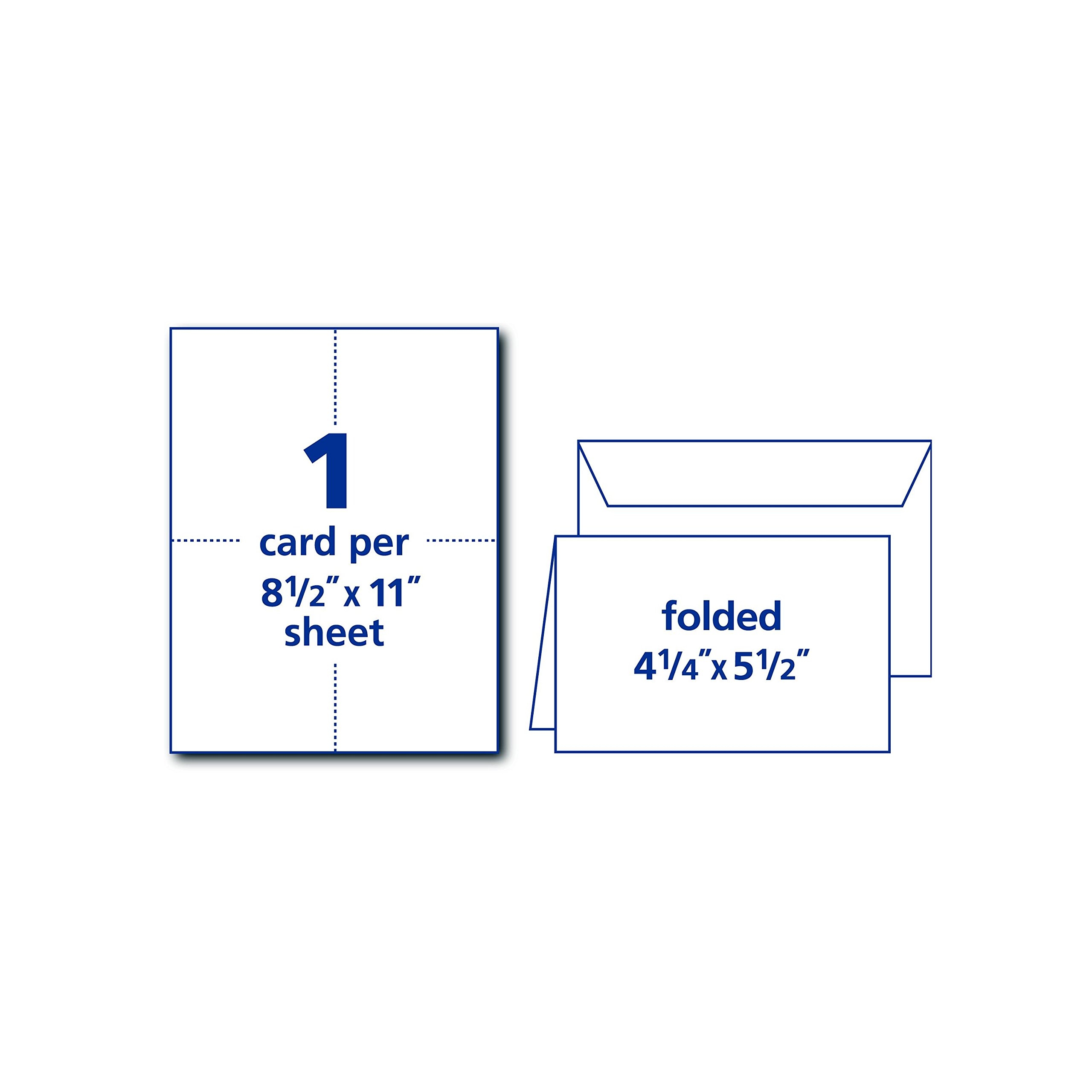 Amazon Avery Quarter Fold Card 4 25