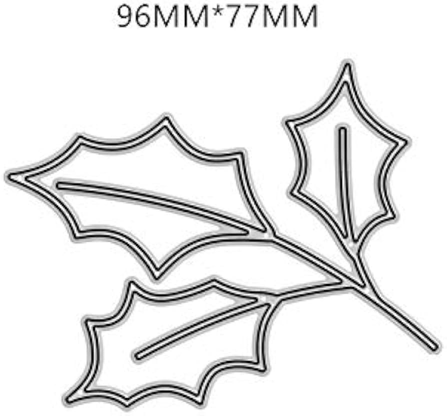 Amazon Christmas Holly Leaf Plant Metal Paper Cutting Dies Stencils For DIY Scrapbooking Photo Album Decorative Embossing DIY Paper Cards N1020 Arts Crafts U0026 Sewing