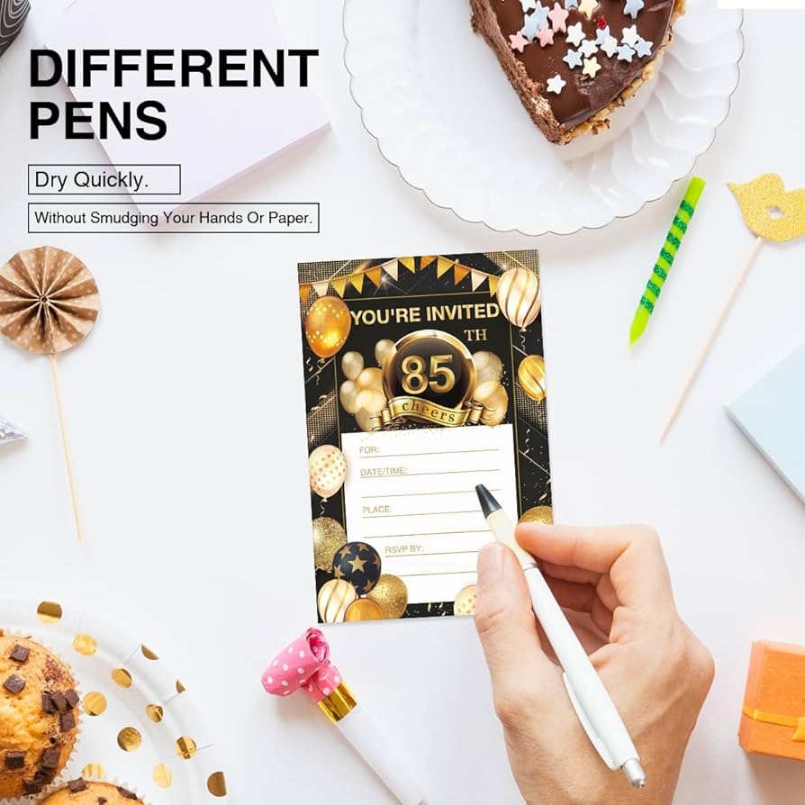 Amazon EUDOSI 85th Birthday Party Invitations Back In 1939 Amazon EUDOSI 85th Birthday Party Invitations Back In 1939